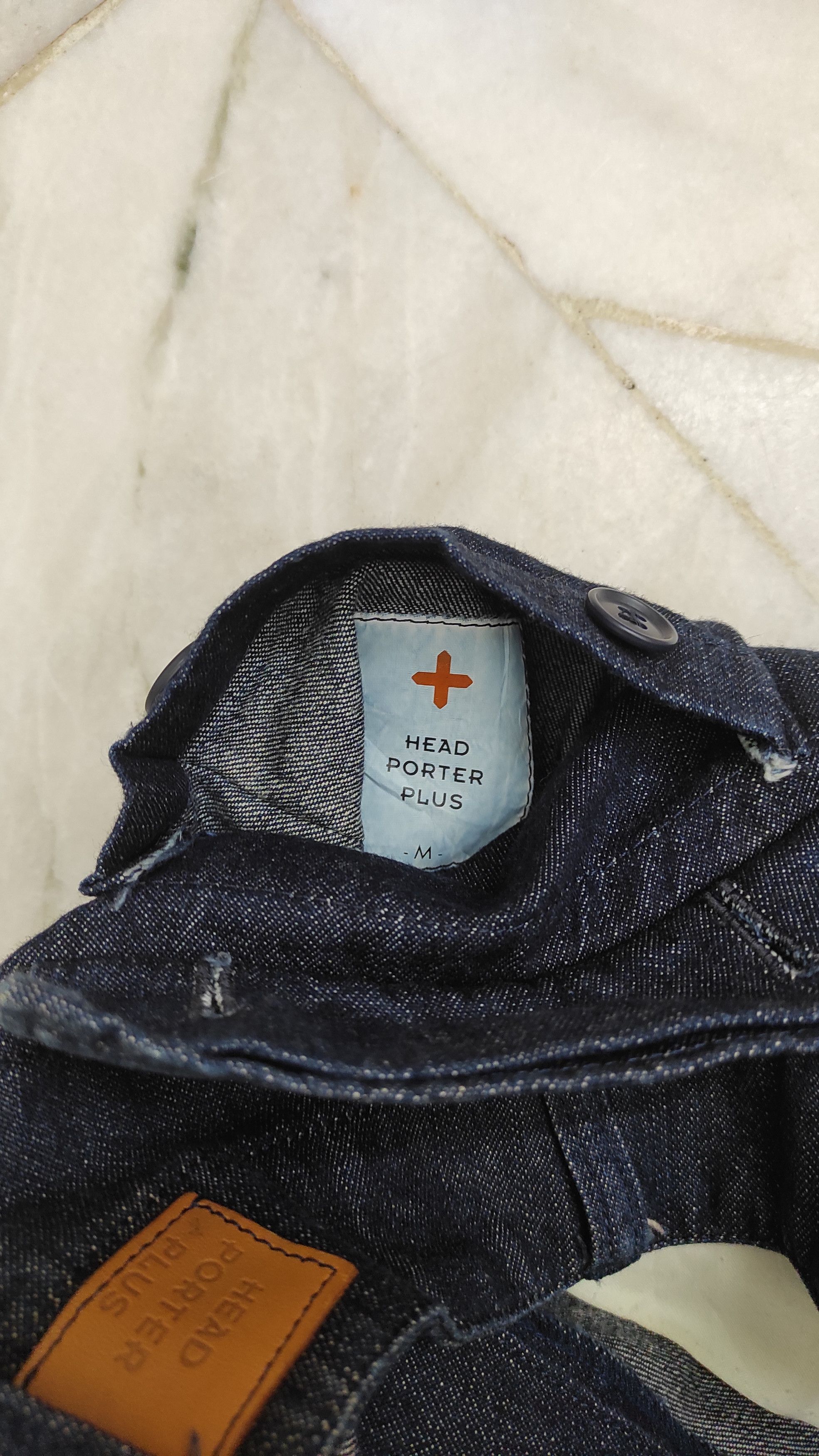 Head Porter Archive FW2000 HEAD PORTER PLUS SPELL OUT denim trousers Size US 31 - 9 Thumbnail