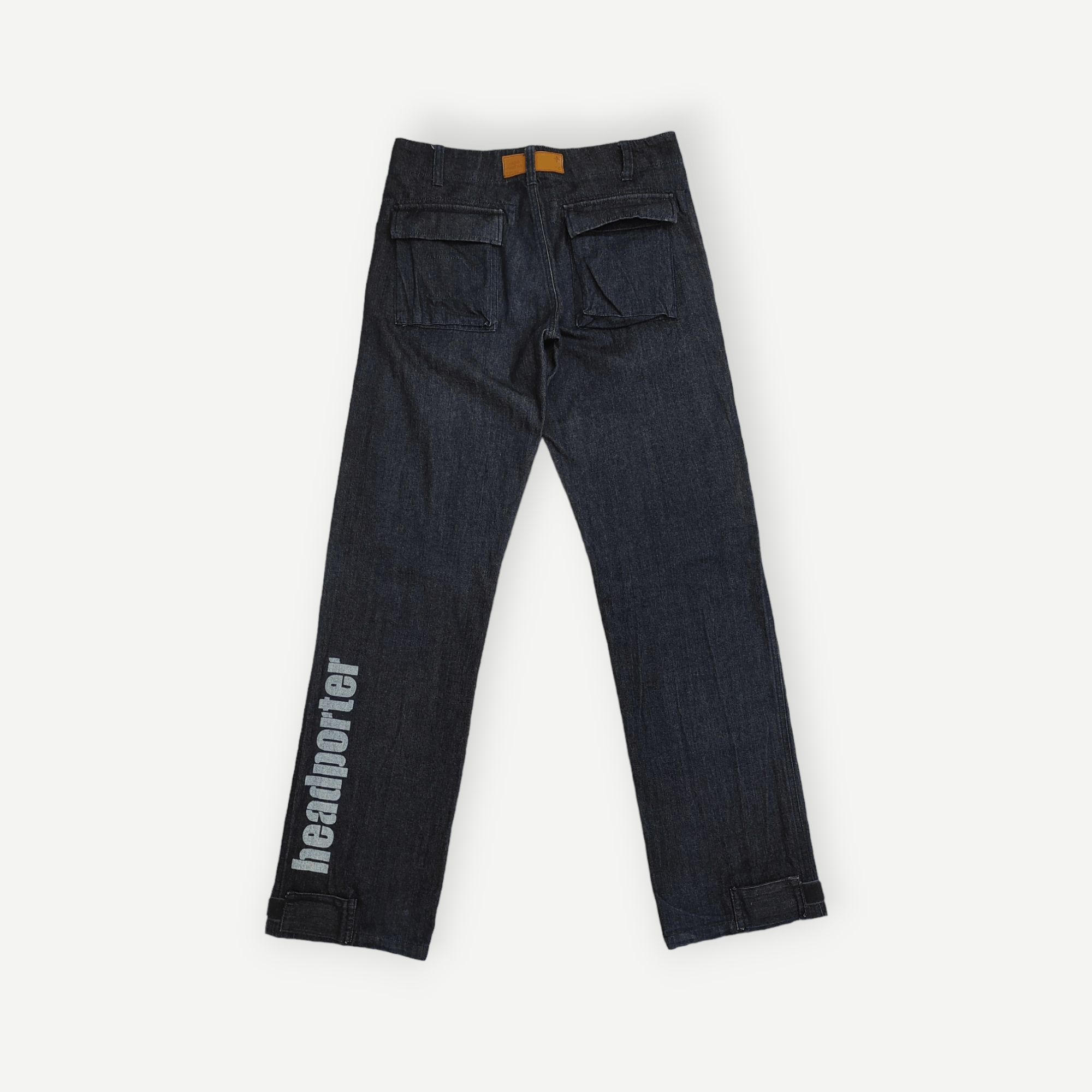 Head Porter Archive FW2000 HEAD PORTER PLUS SPELL OUT denim trousers Size US 31 - 1 Thumbnail