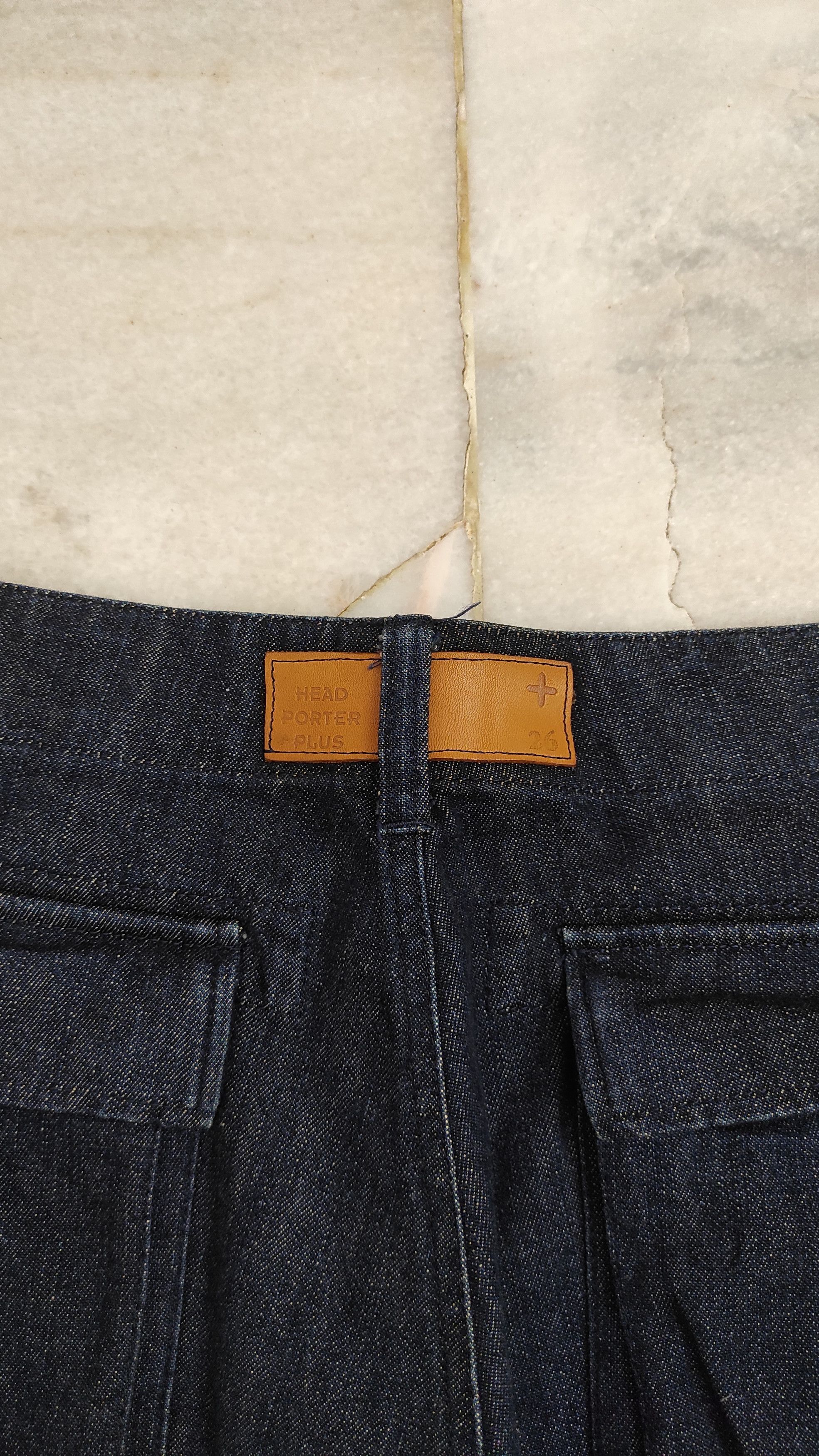 Head Porter Archive FW2000 HEAD PORTER PLUS SPELL OUT denim trousers Size US 31 - 16 Thumbnail