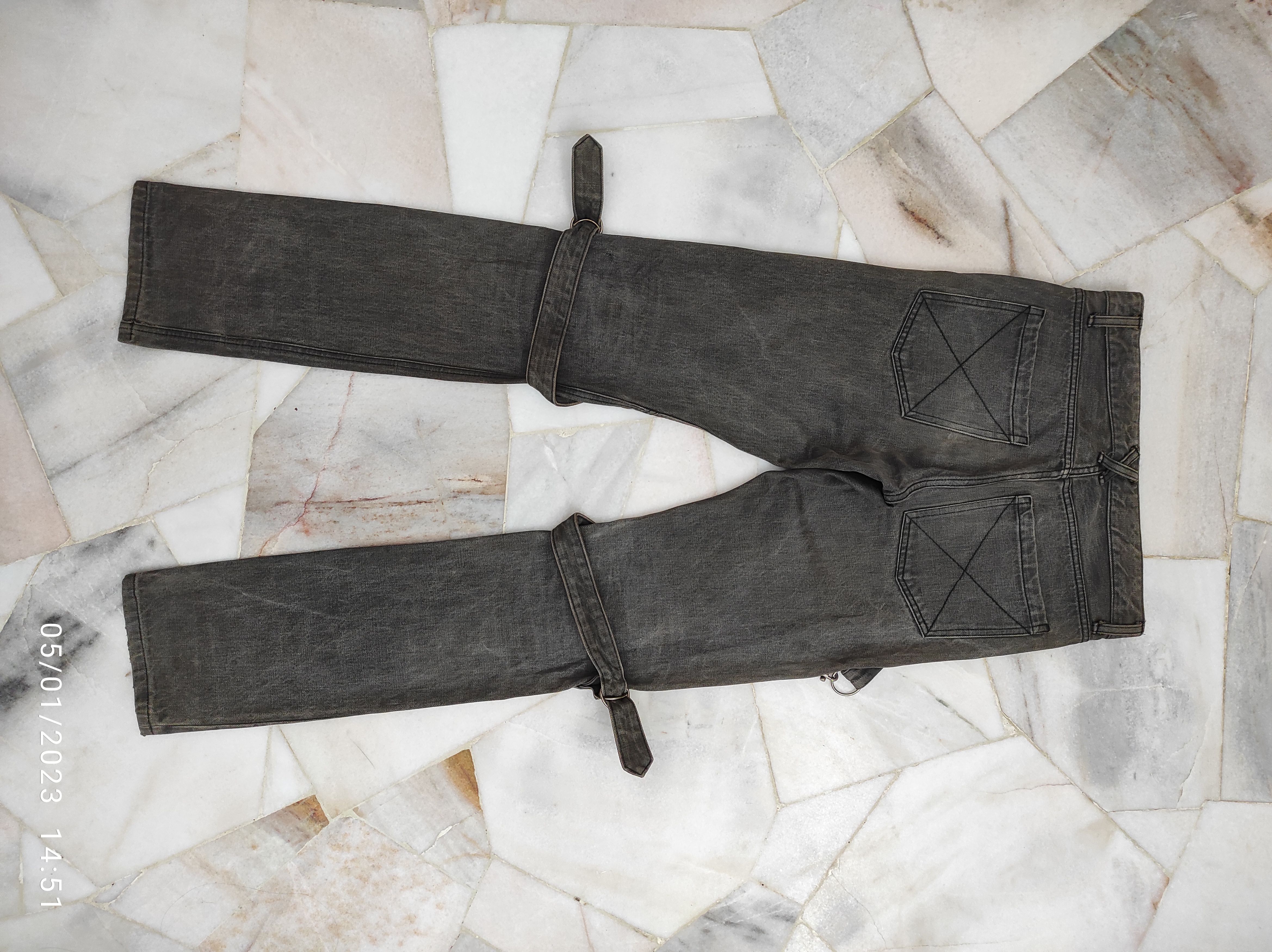 20471120 Archive 20471120 HYOMA SELVEDGE BONDAGE LOGO'S JEANS Size US 31 - 2 Thumbnail
