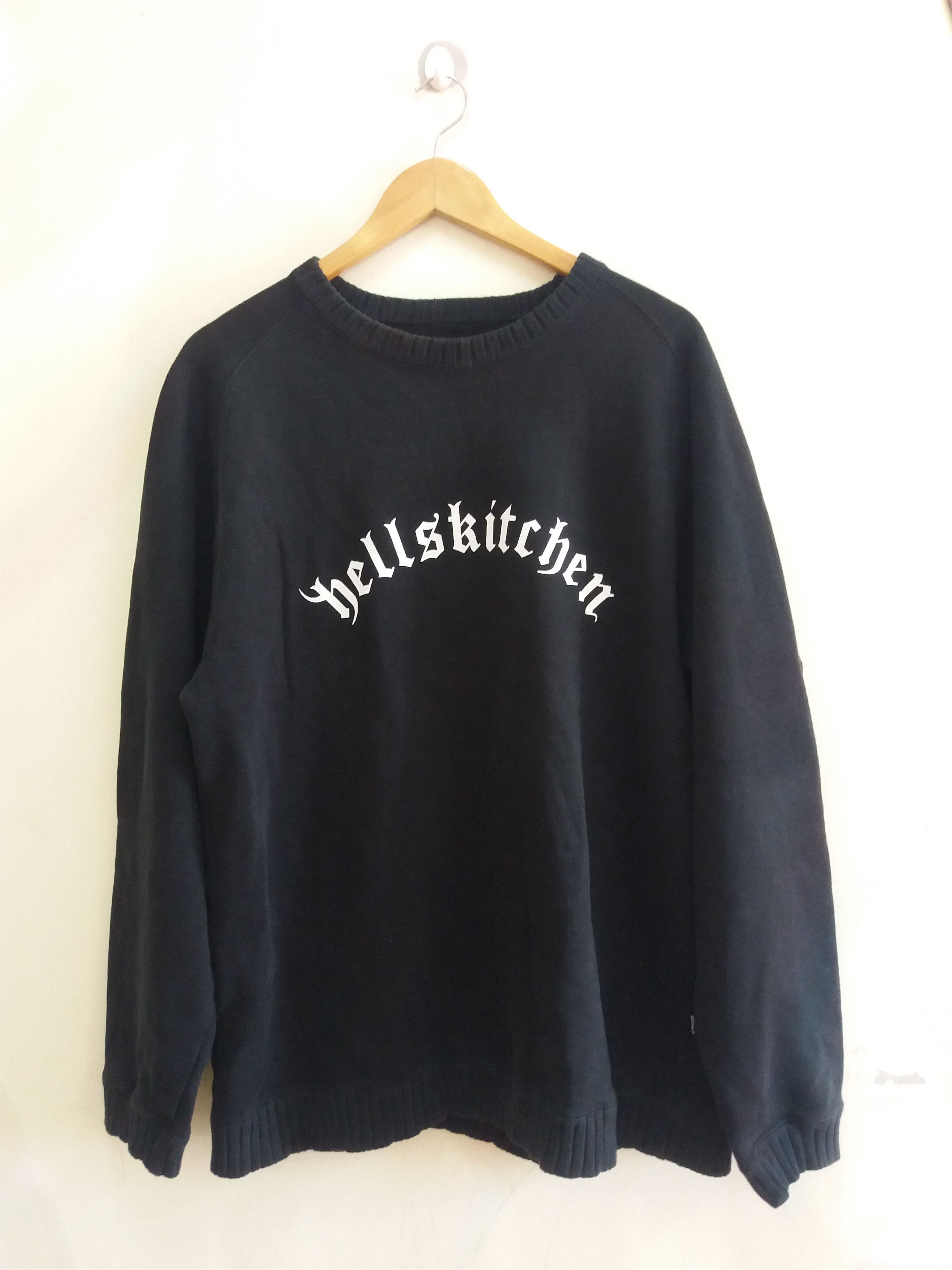 image of Nexus Vii Nexus Seven Hellskitchen Japanese Streetwear Sweater in Black, Men's (Size XL)