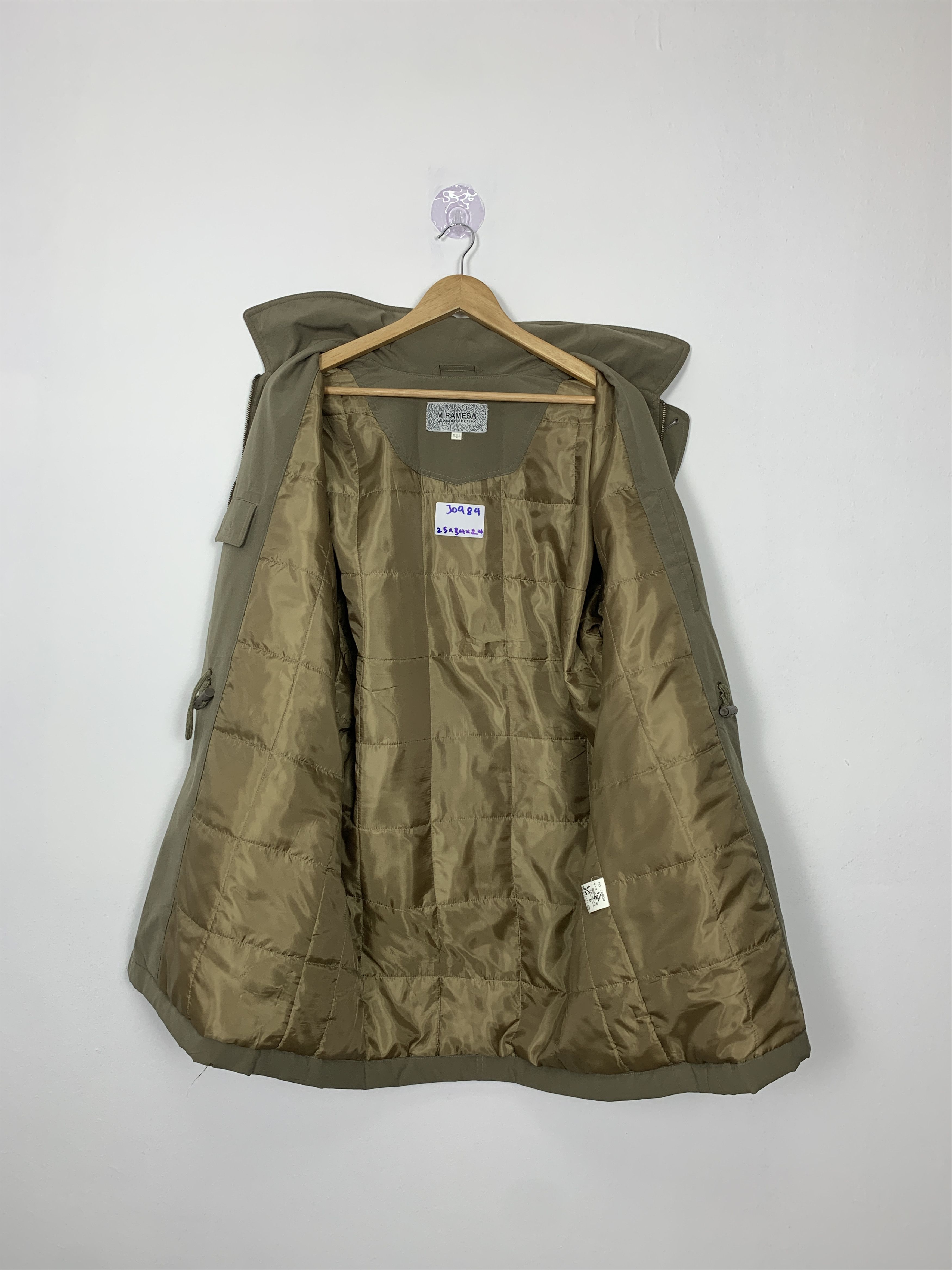 Japanese Brand Vintage Miramesa Quilted Lining Hoodie Parkas J0984 Size US M / EU 48-50 / 2 - 8 Thumbnail