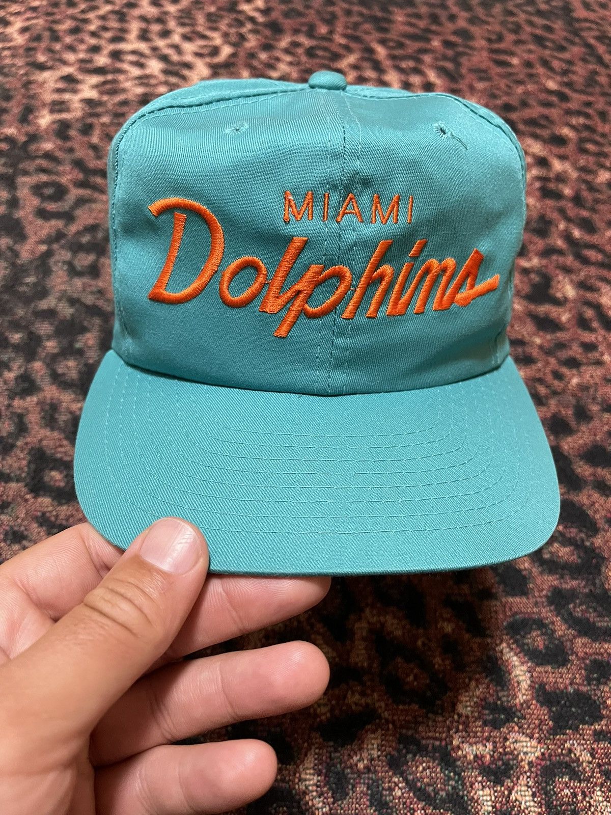 Dolphins Vintage Snapback Miami Sports Specialties Script American 90s