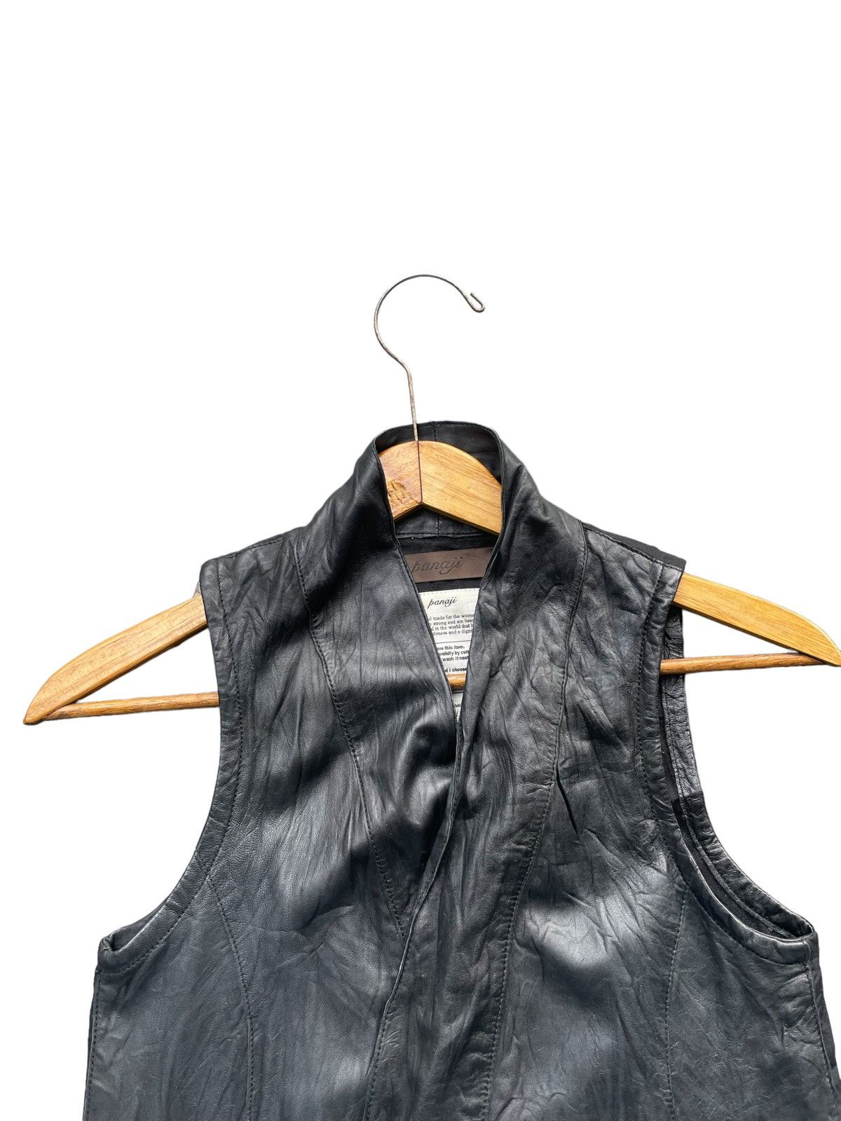Japanese Brand × Leather Japan Panaji Long Leather Vest Size S / US 4 / IT 40 - 3 Thumbnail