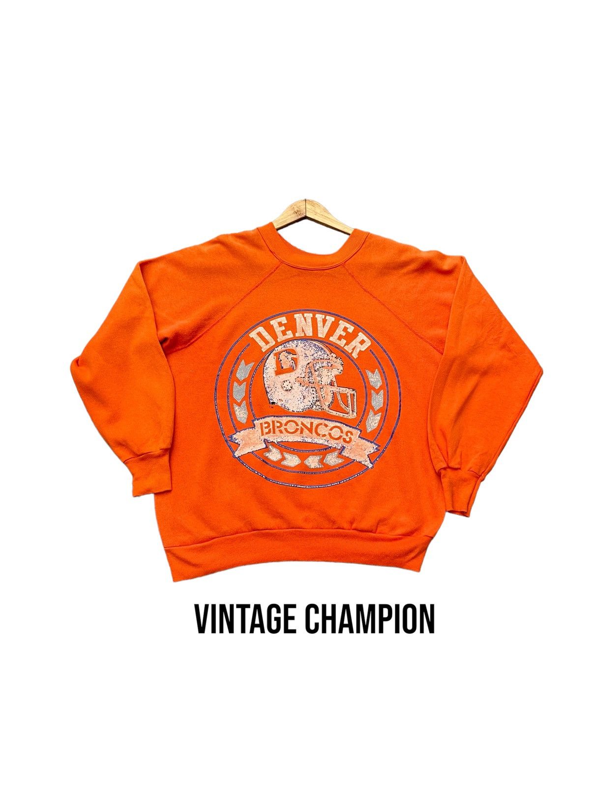 If Six Was Nine Vintage 80’s Champion Denver Broncos NFL Crewneck Size US L / EU 52-54 / 3 - 4 Thumbnail