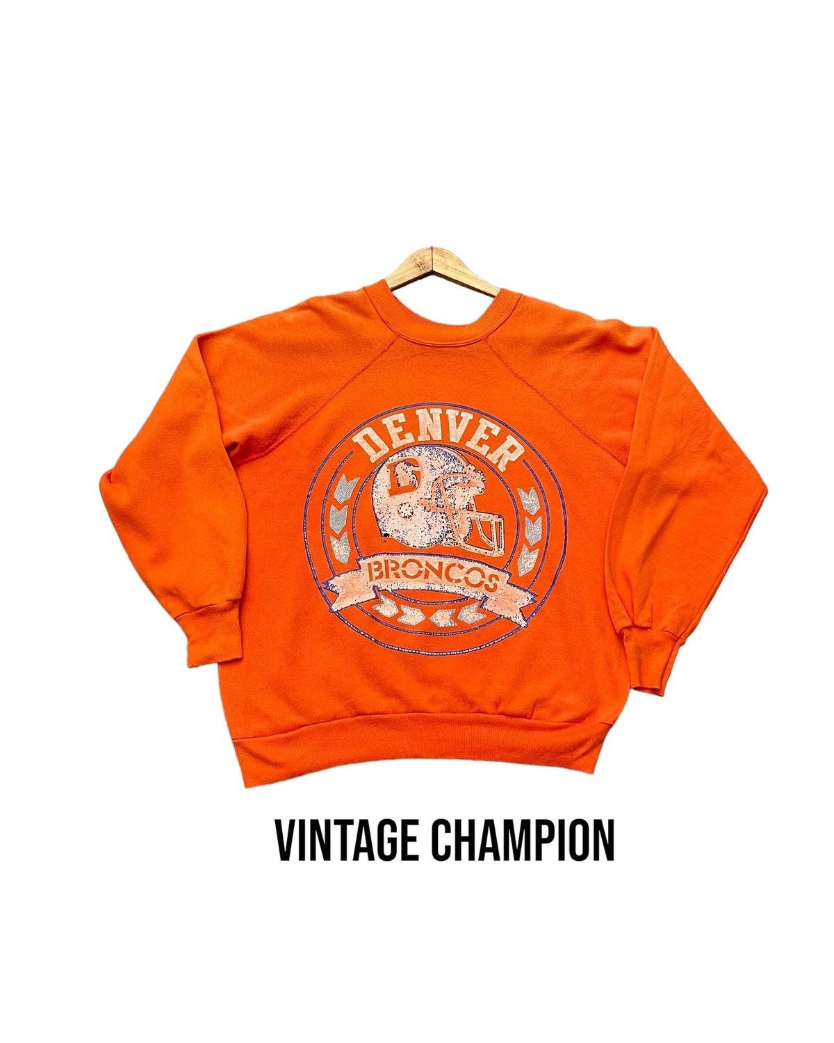 If Six Was Nine Vintage 80’s Champion Denver Broncos NFL Crewneck Size US L / EU 52-54 / 3 - 1 Thumbnail