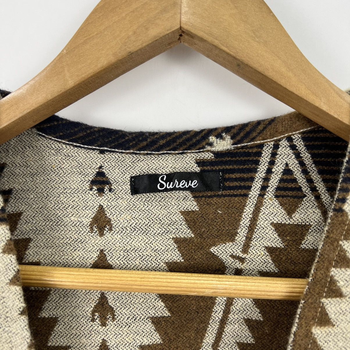 Native Vintage NAVAJO NATIVE with Fur Pocket Long Jacket J0013 Size US M / EU 48-50 / 2 - 5 Thumbnail