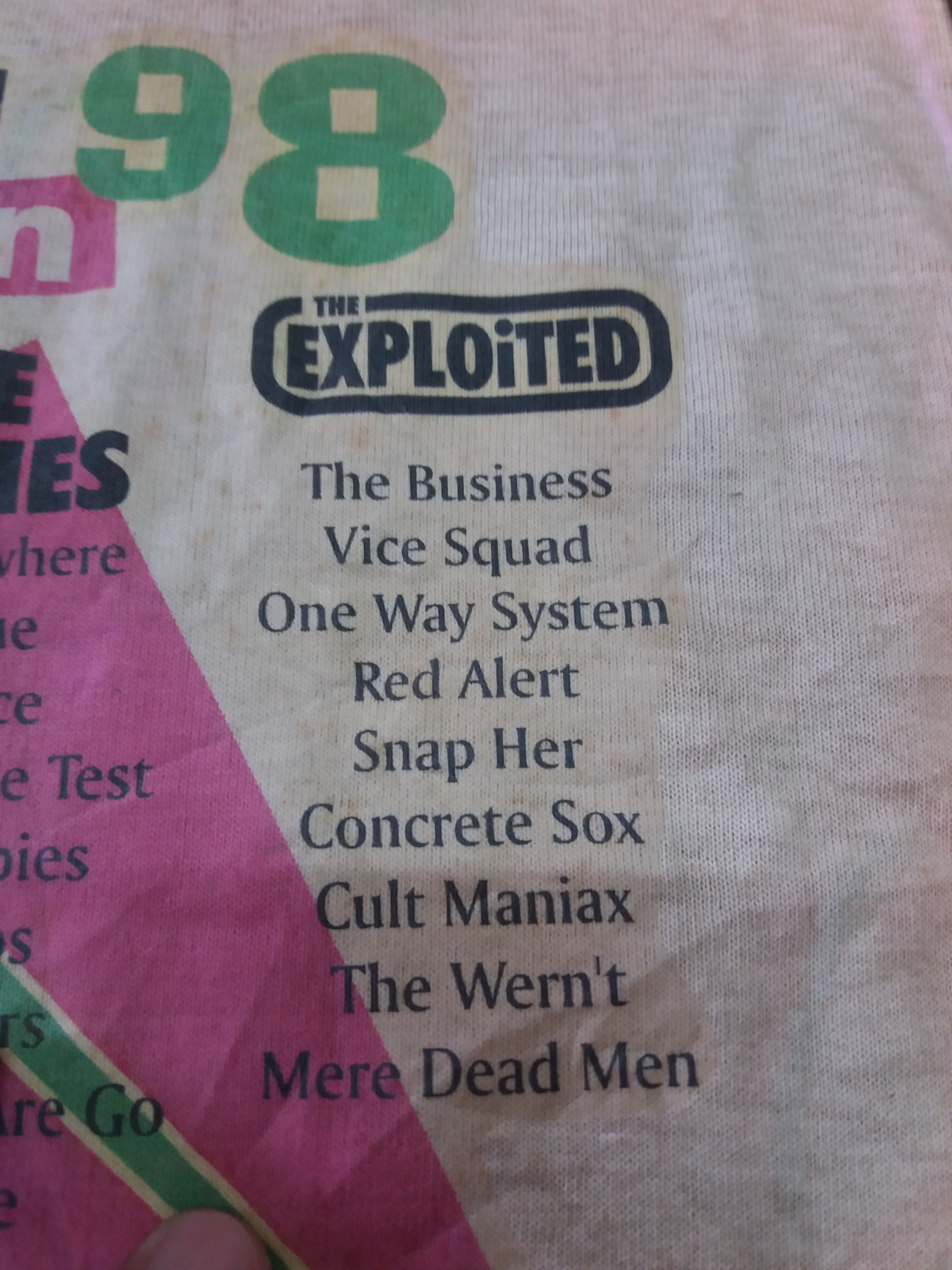 Band Tees Vintage Holidays in The Sun 98 Punk Festival/Morecambe Dome Size US L / EU 52-54 / 3 - 12 Thumbnail