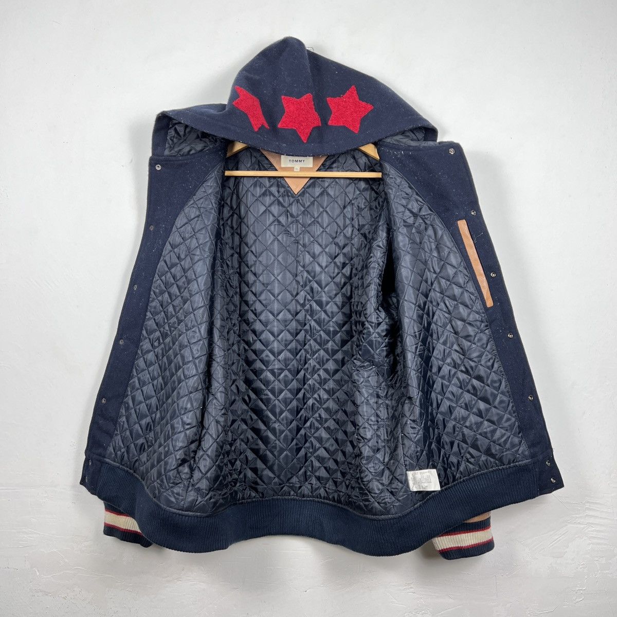 Tommy Jeans Vintage TOMMY Varsity Hoodie Jacket J0045 Size US XL / EU 56 / 4 - 6 Thumbnail