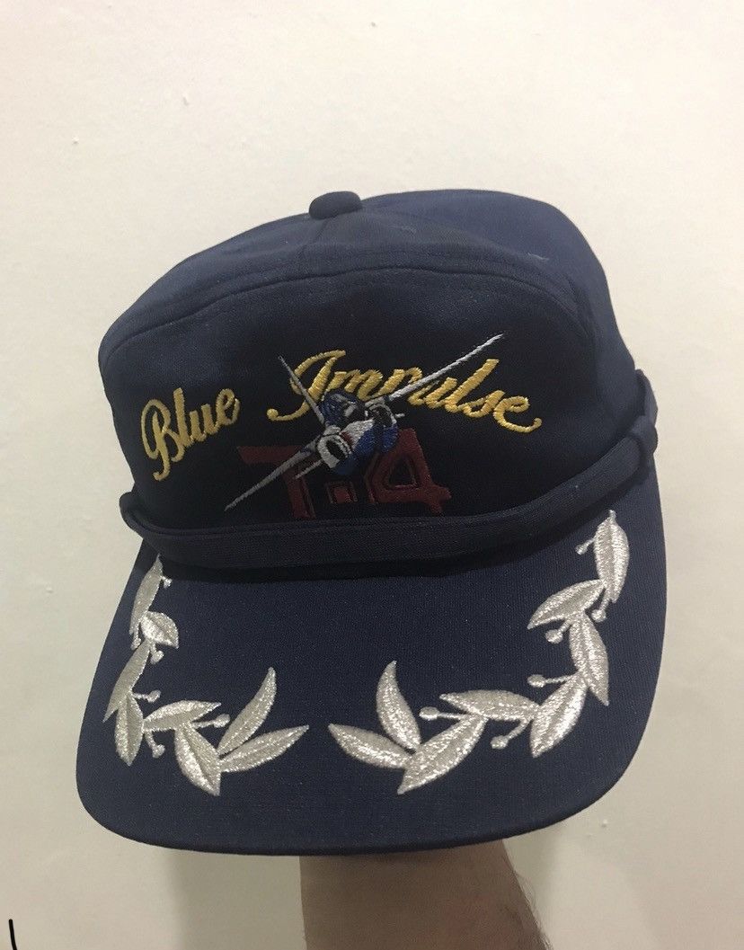 Japanese Brand VTG Blue Impulse T-4 Jet Fighter Hat Size ONE SIZE - 2 Thumbnail