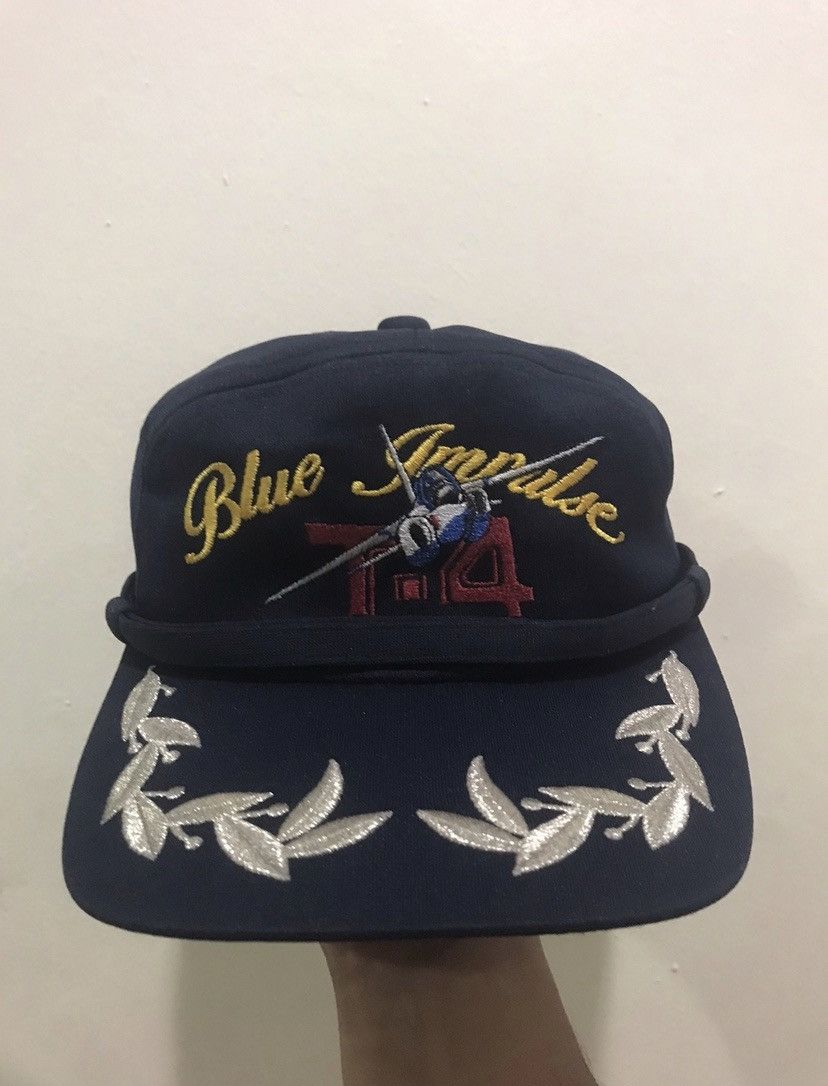 Japanese Brand VTG Blue Impulse T-4 Jet Fighter Hat Size ONE SIZE - 1 Thumbnail