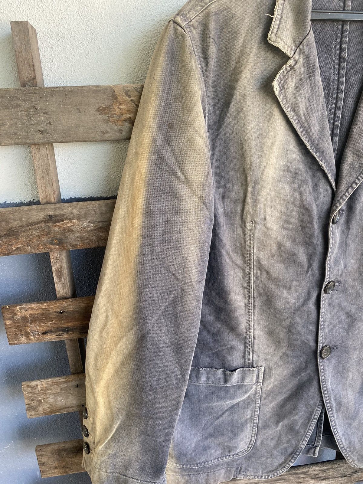 Dolce & Gabbana Dolce & Cabbana Faded Distressed Blazer Jacket Size US S / EU 44-46 / 1 - 6 Thumbnail
