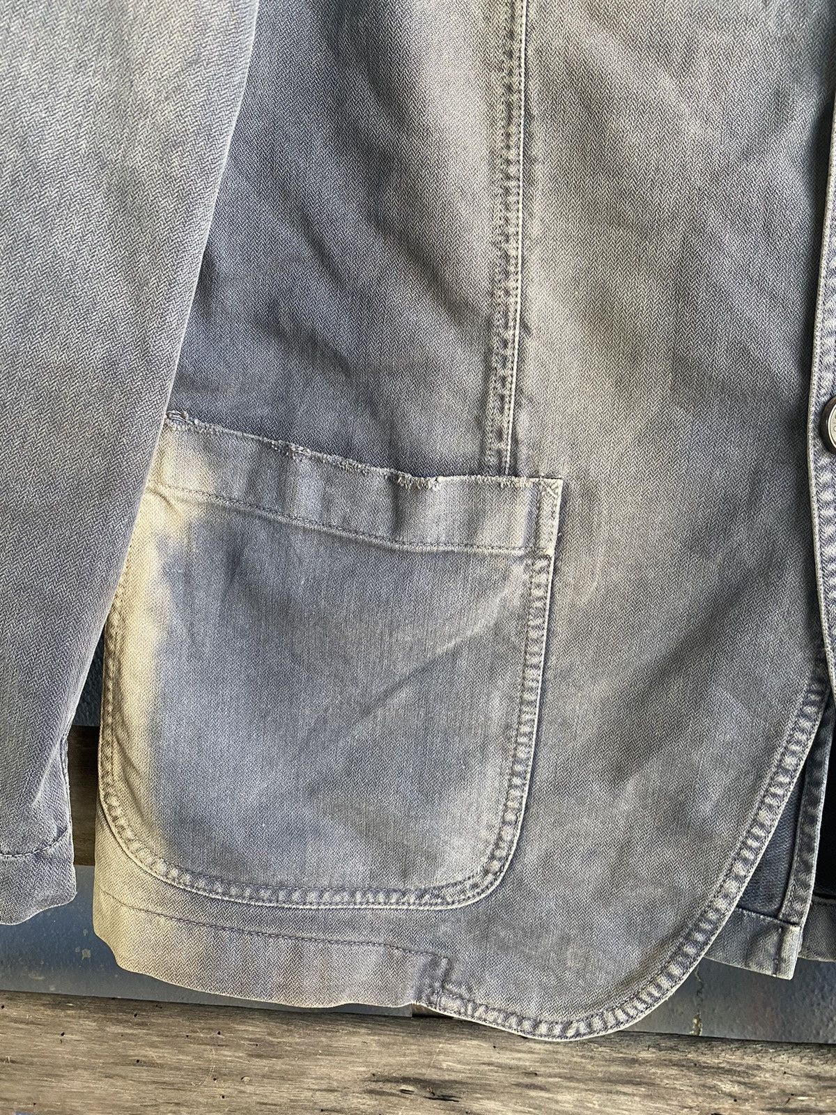 Dolce & Gabbana Dolce & Cabbana Faded Distressed Blazer Jacket Size US S / EU 44-46 / 1 - 5 Thumbnail