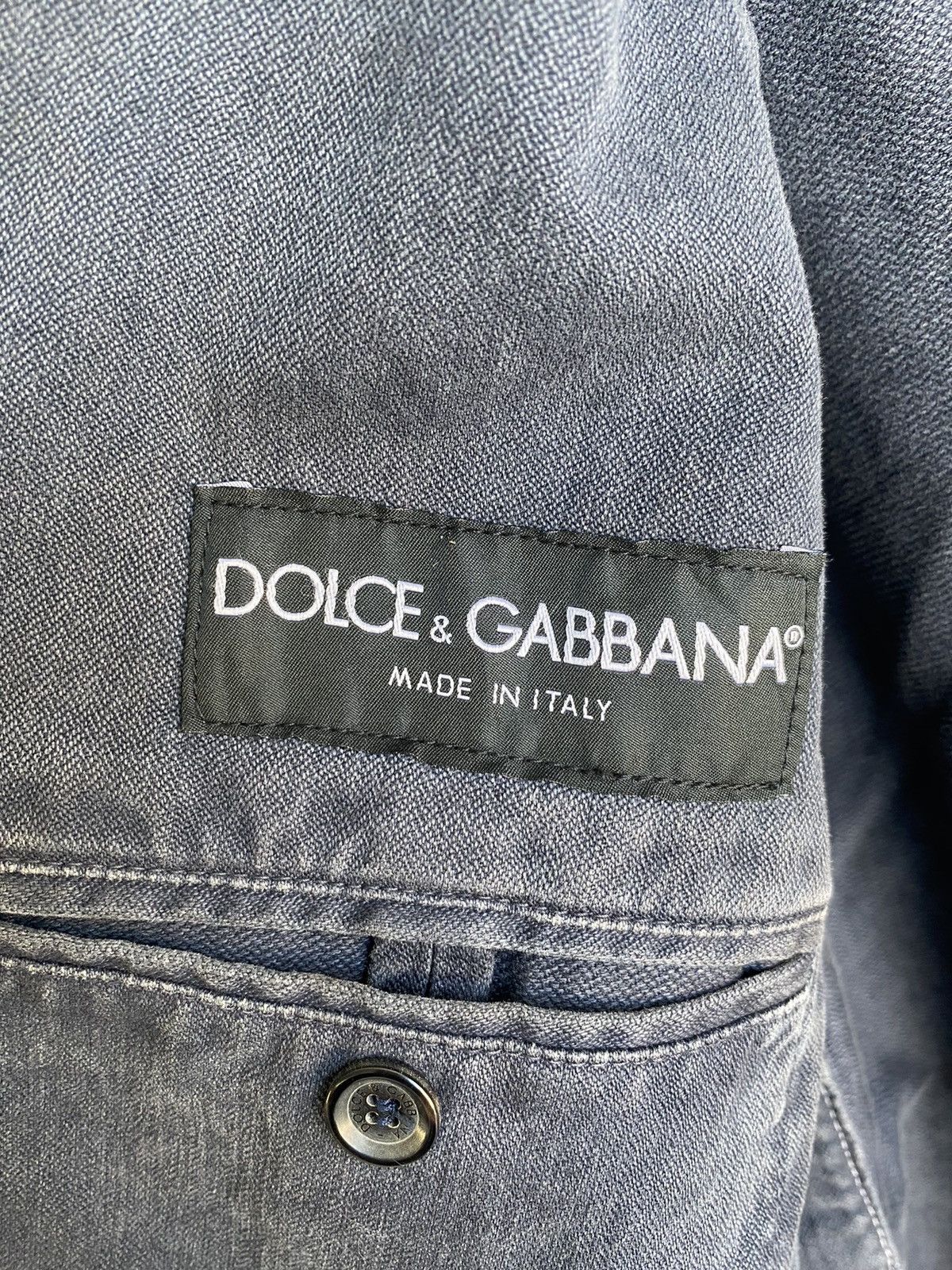 Dolce & Gabbana Dolce & Cabbana Faded Distressed Blazer Jacket Size US S / EU 44-46 / 1 - 16 Thumbnail