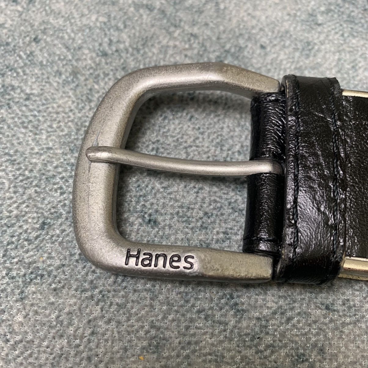 Hanes Hanes black casual pvc like leather belt Size ONE SIZE - 3 Thumbnail