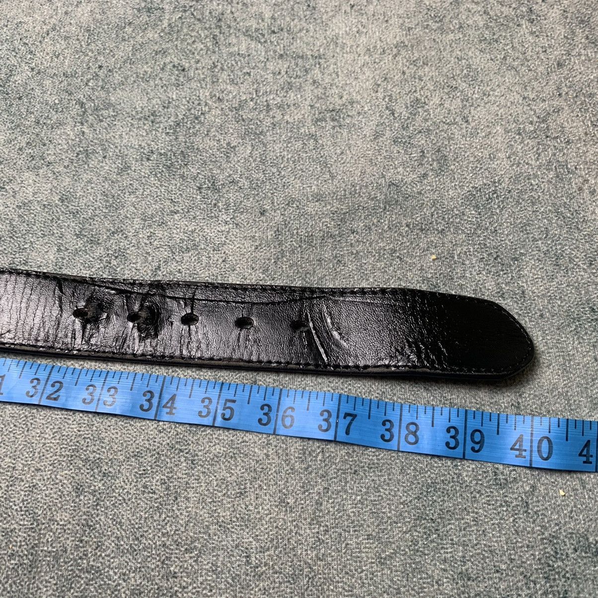 Hanes Hanes black casual pvc like leather belt Size ONE SIZE - 8 Thumbnail