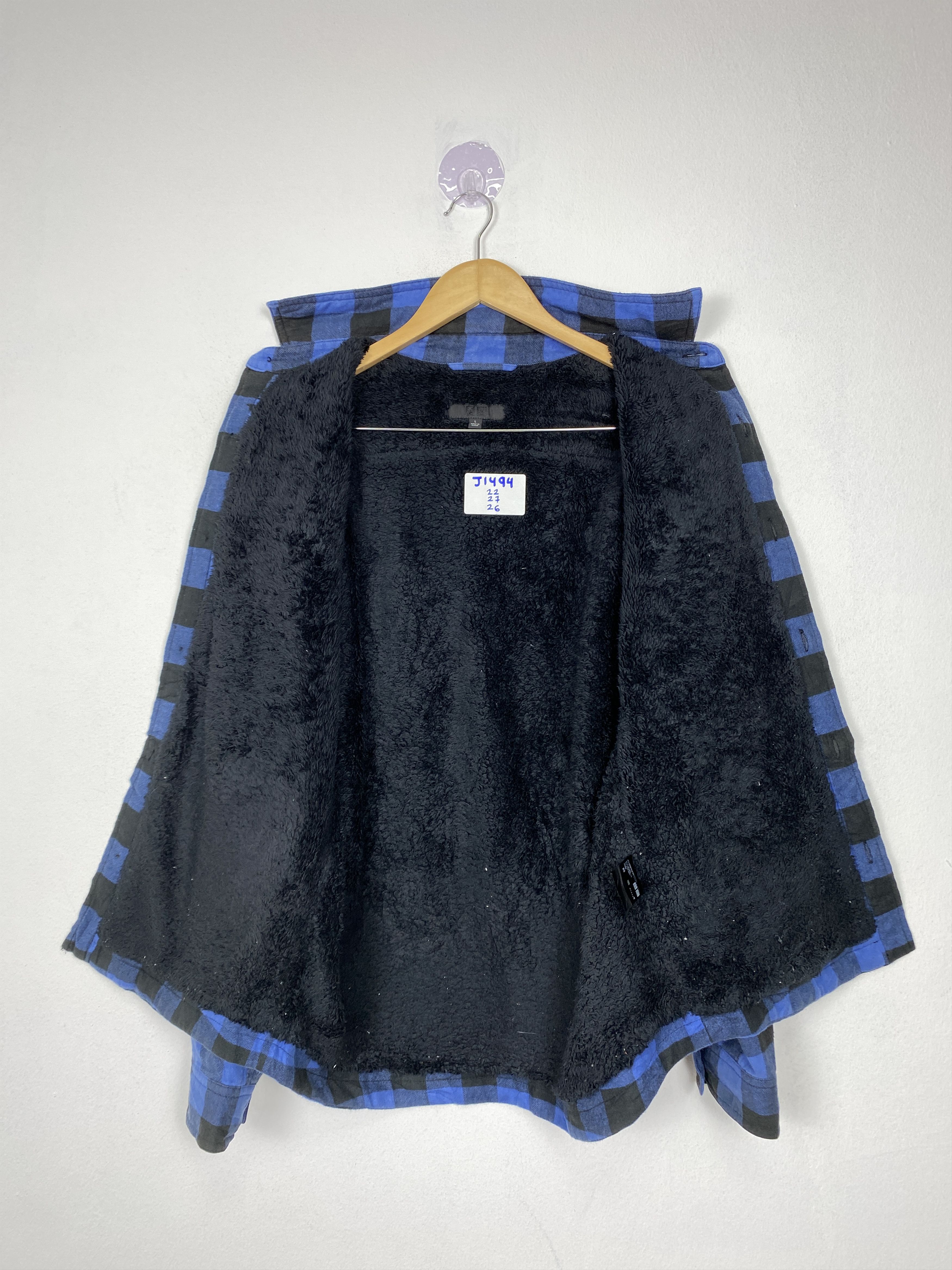 Lumberjack Vintage Uniqlo Flannel Sherpa Lining Jacket Size US S / EU 44-46 / 1 - 8 Thumbnail