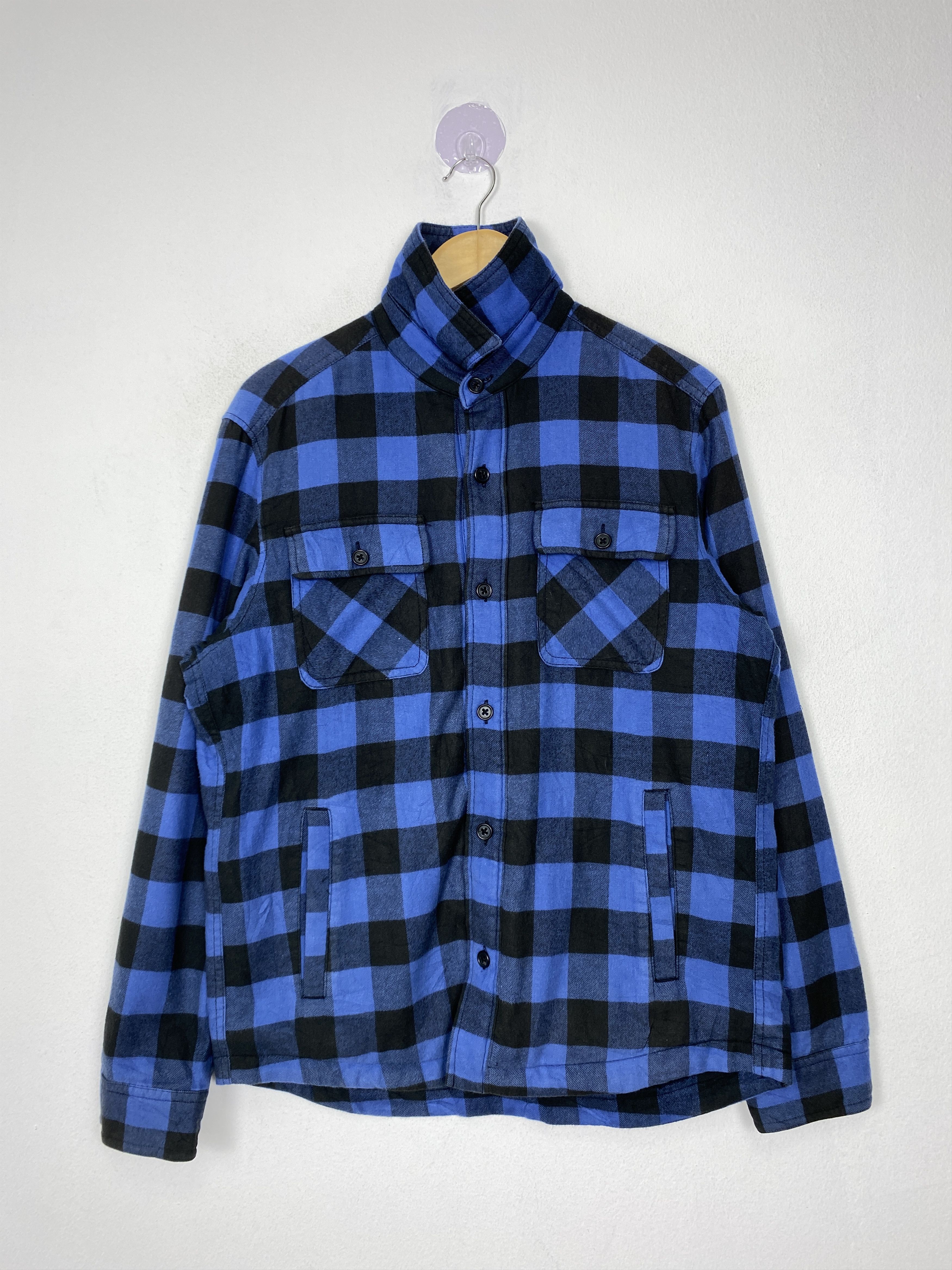 Lumberjack Vintage Uniqlo Flannel Sherpa Lining Jacket Size US S / EU 44-46 / 1 - 1 Thumbnail