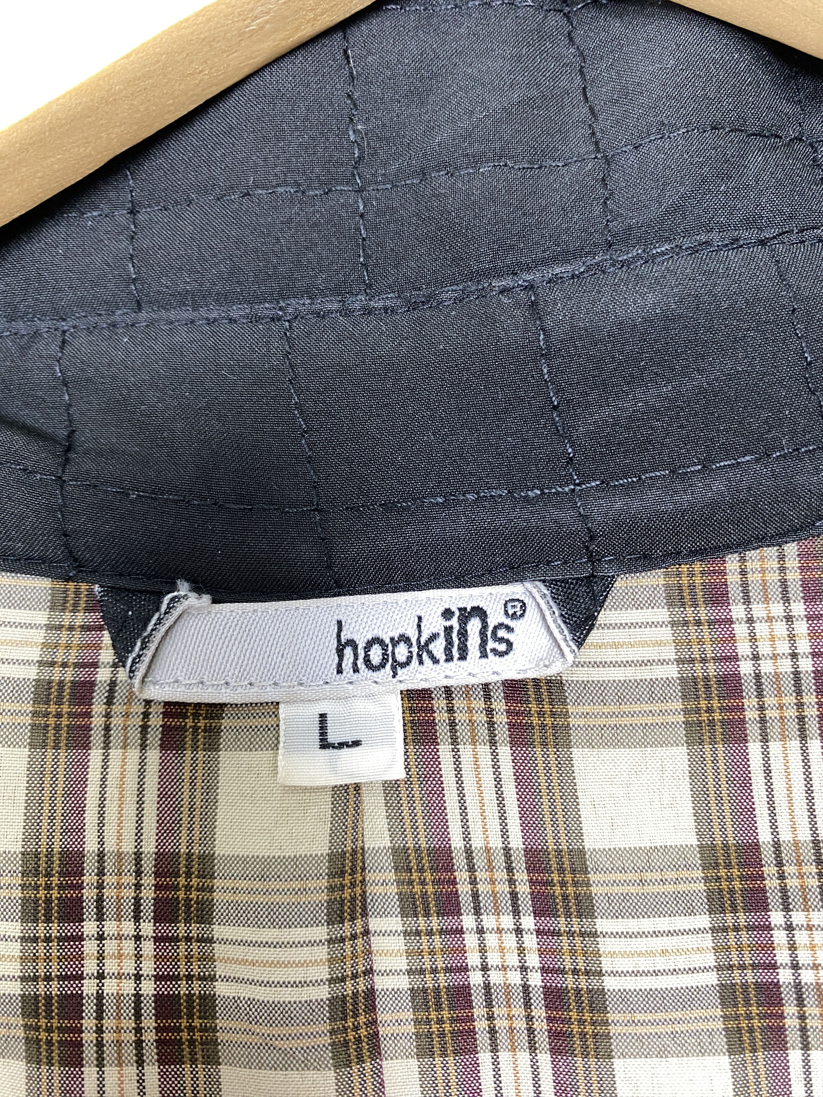 Japanese Brand Vintage Hopkins Puffer Checkered Lining Jacket J1497 Size US S / EU 44-46 / 1 - 12 Thumbnail
