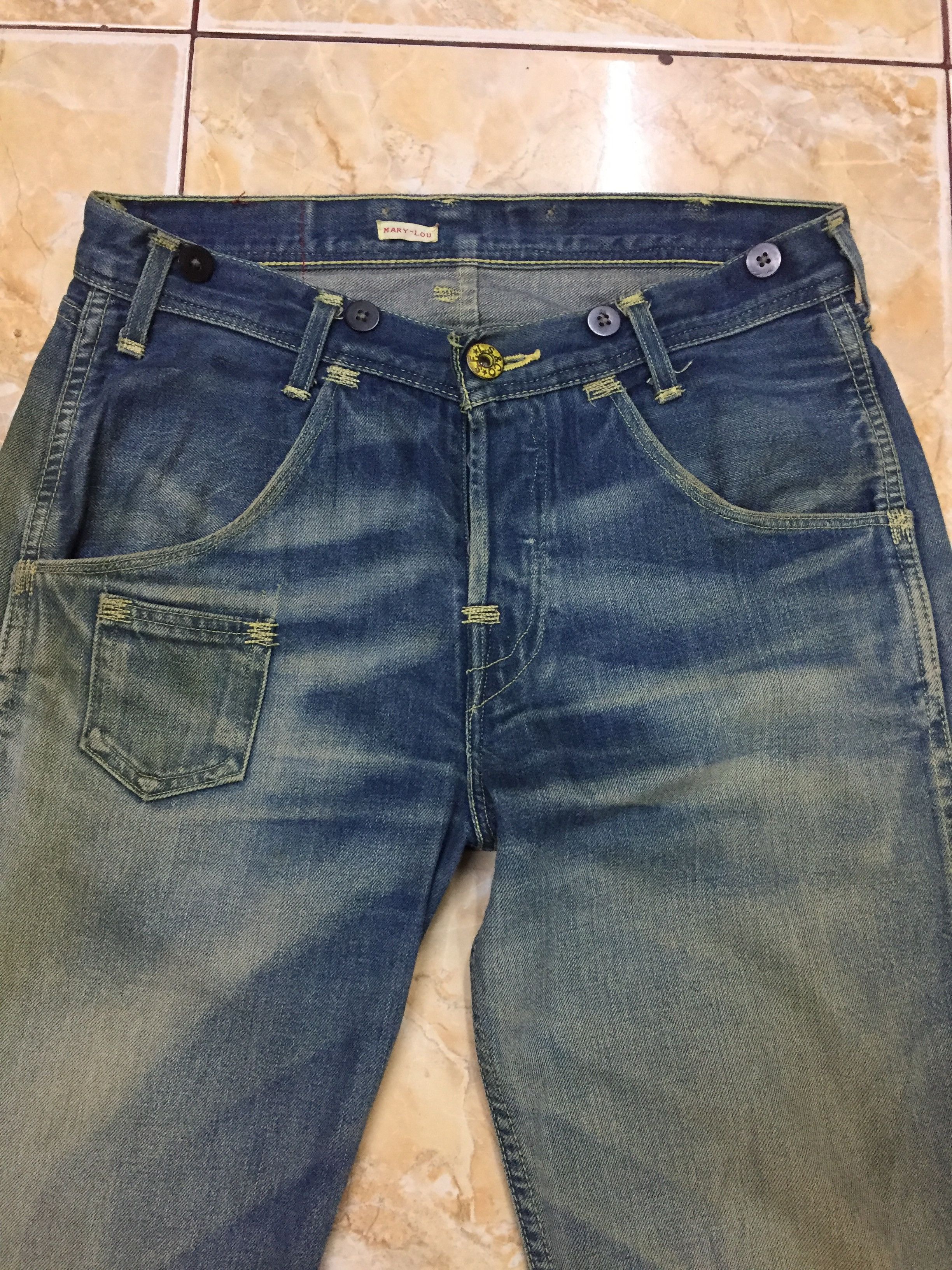 Levi's Distress Levis red jeans (Mary-Lou) Size US 32 / EU 48 - 2 Thumbnail