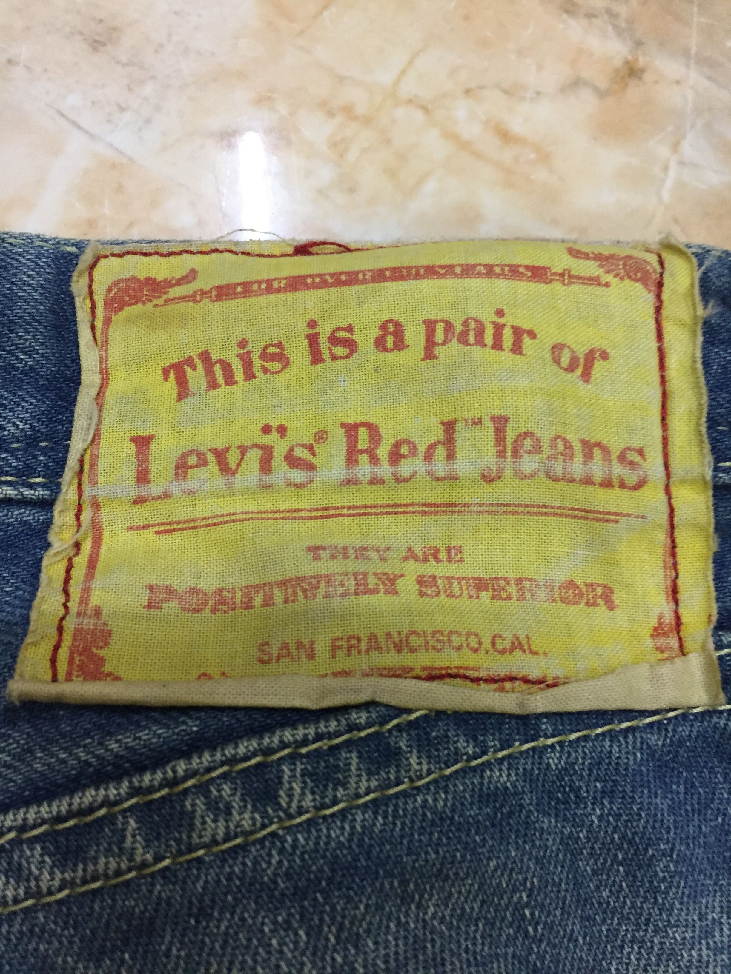 Levi's Distress Levis red jeans (Mary-Lou) Size US 32 / EU 48 - 8 Thumbnail