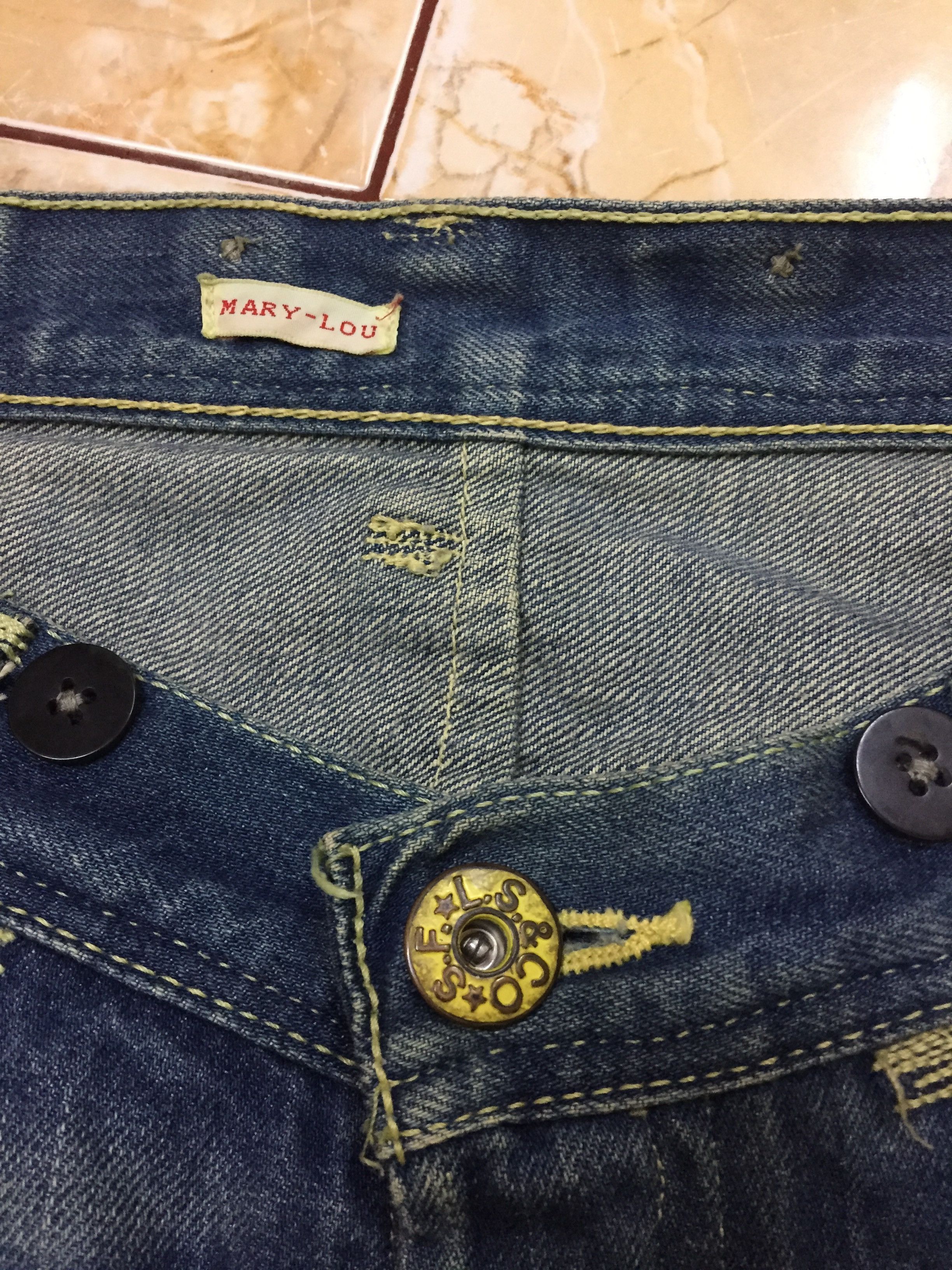 Levi's Distress Levis red jeans (Mary-Lou) Size US 32 / EU 48 - 3 Thumbnail