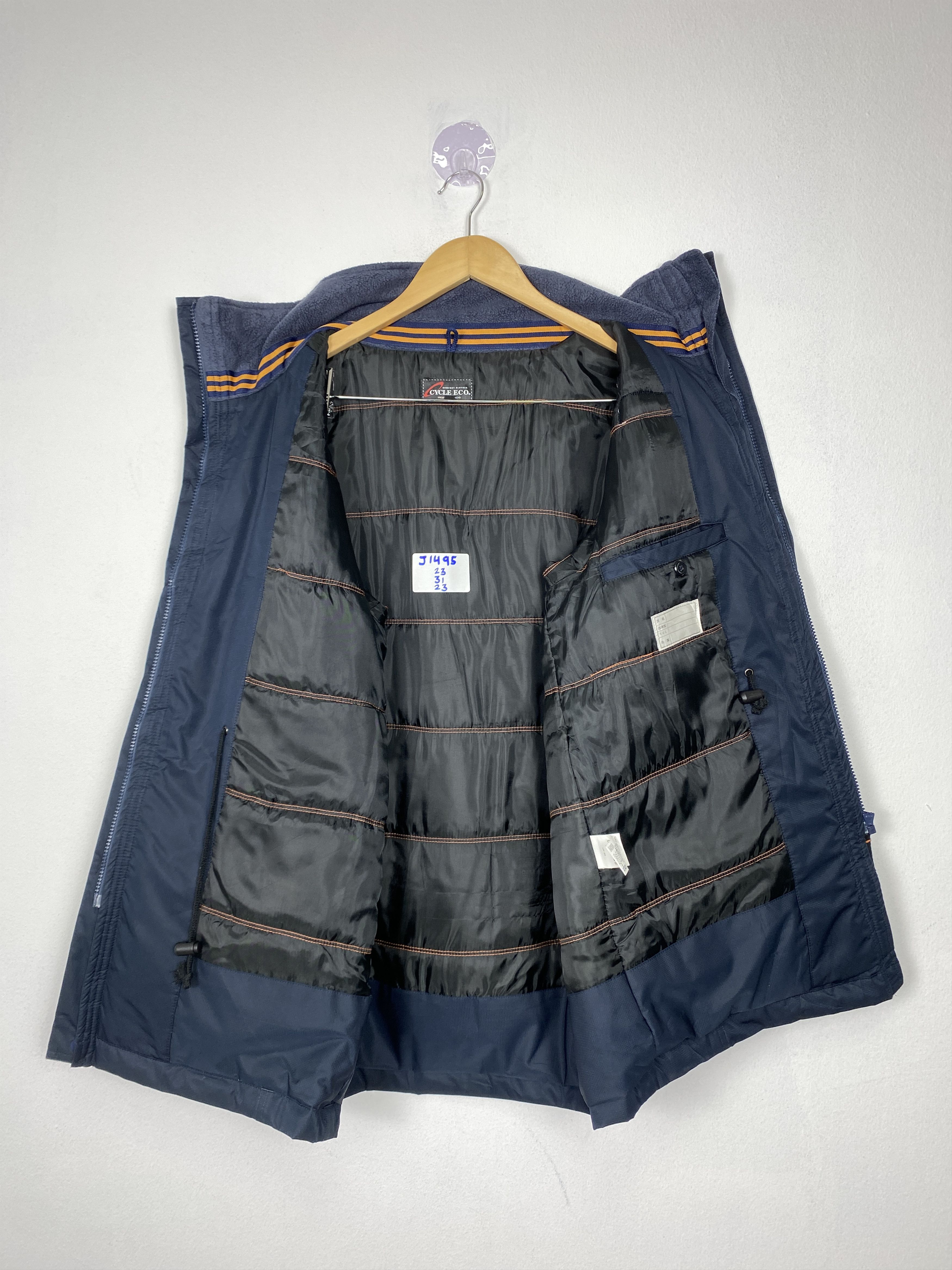Japanese Brand Vintage Cycle Eco Puffer Lining Water Proof Jacket J1495 Size US S / EU 44-46 / 1 - 13 Thumbnail