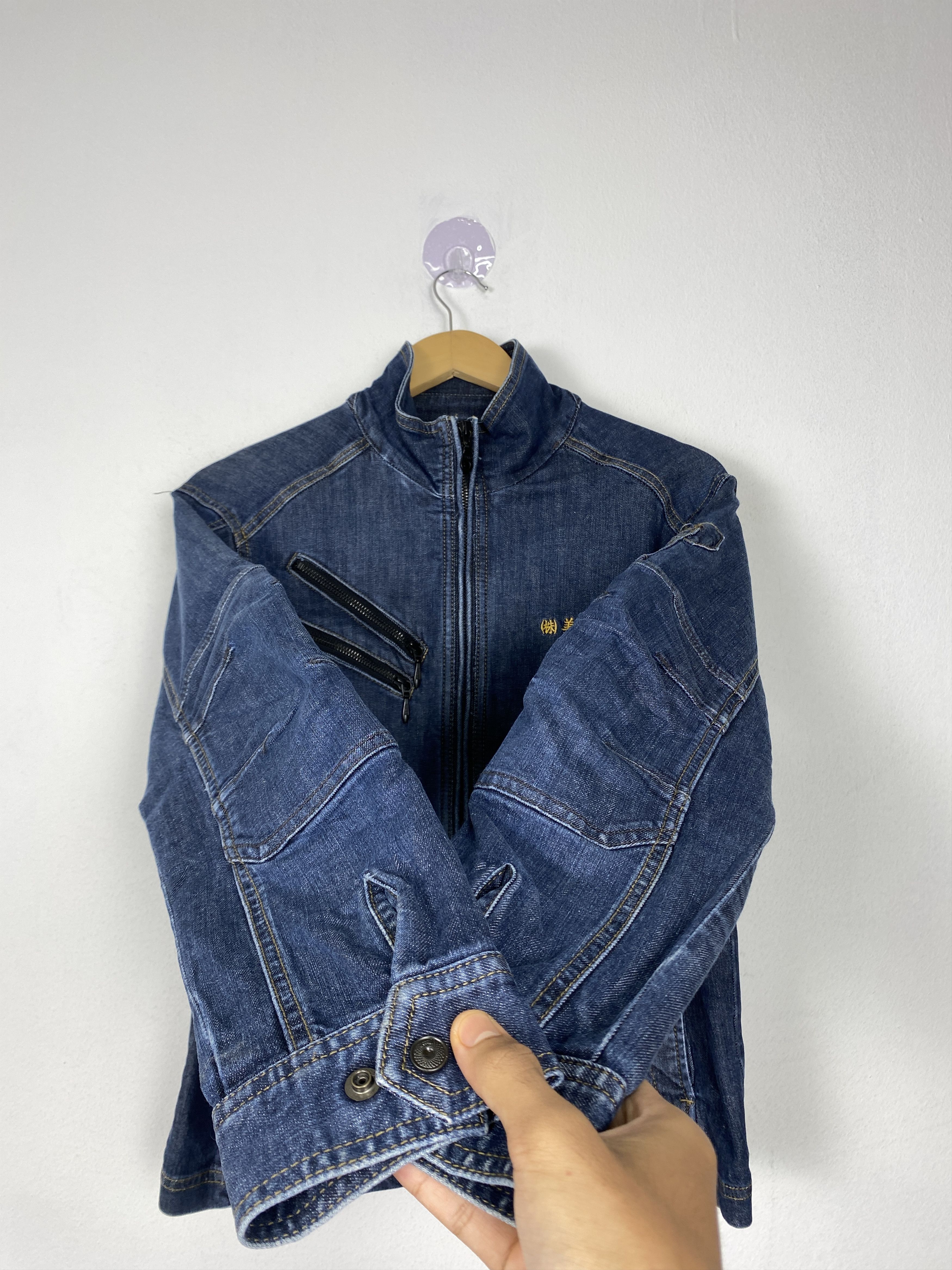 Japanese Brand × Vintage Vintage Even River Zip Up Denim Jacket Size US S / EU 44-46 / 1 - 7 Thumbnail