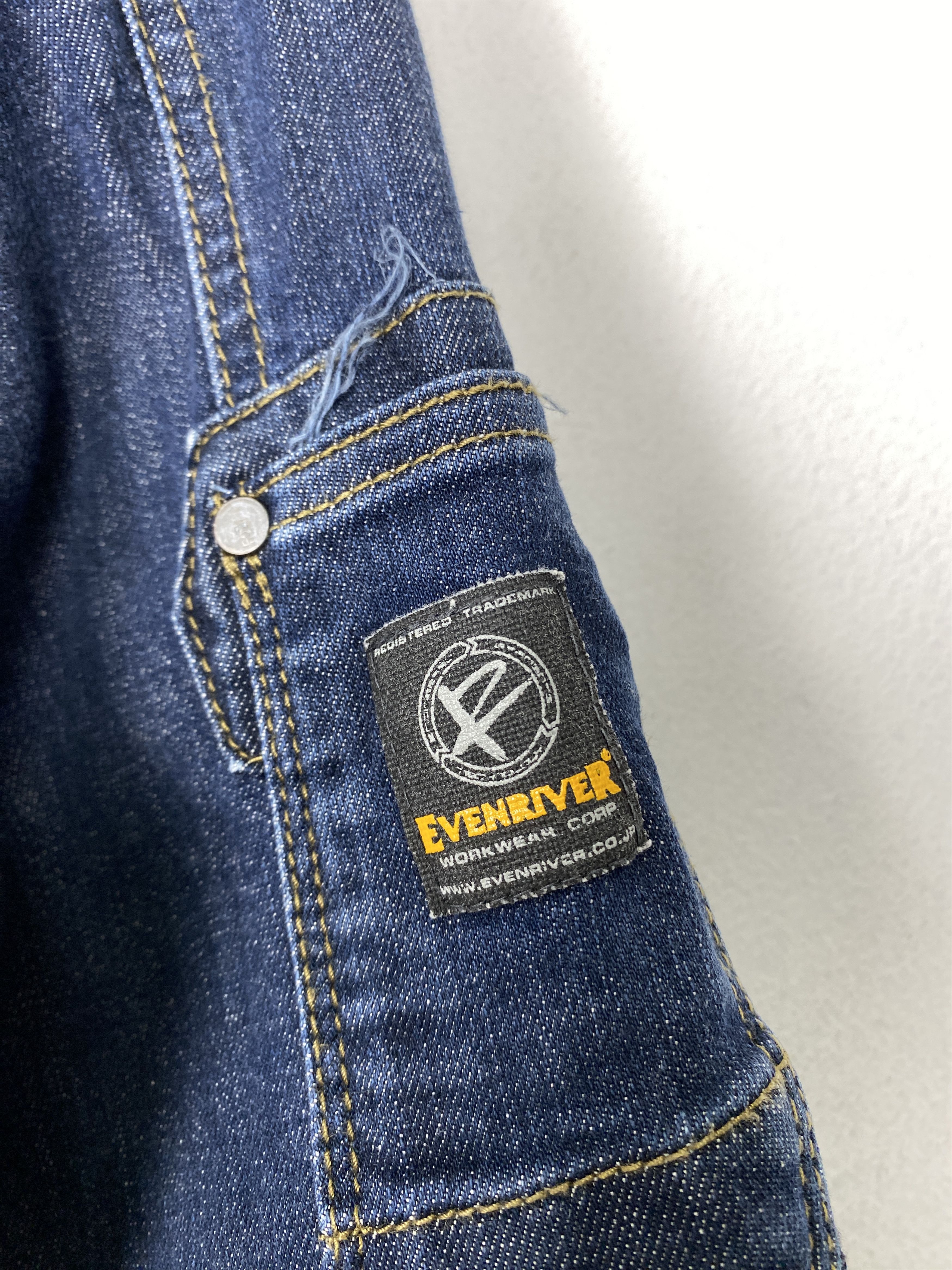Japanese Brand × Vintage Vintage Even River Zip Up Denim Jacket Size US S / EU 44-46 / 1 - 5 Thumbnail