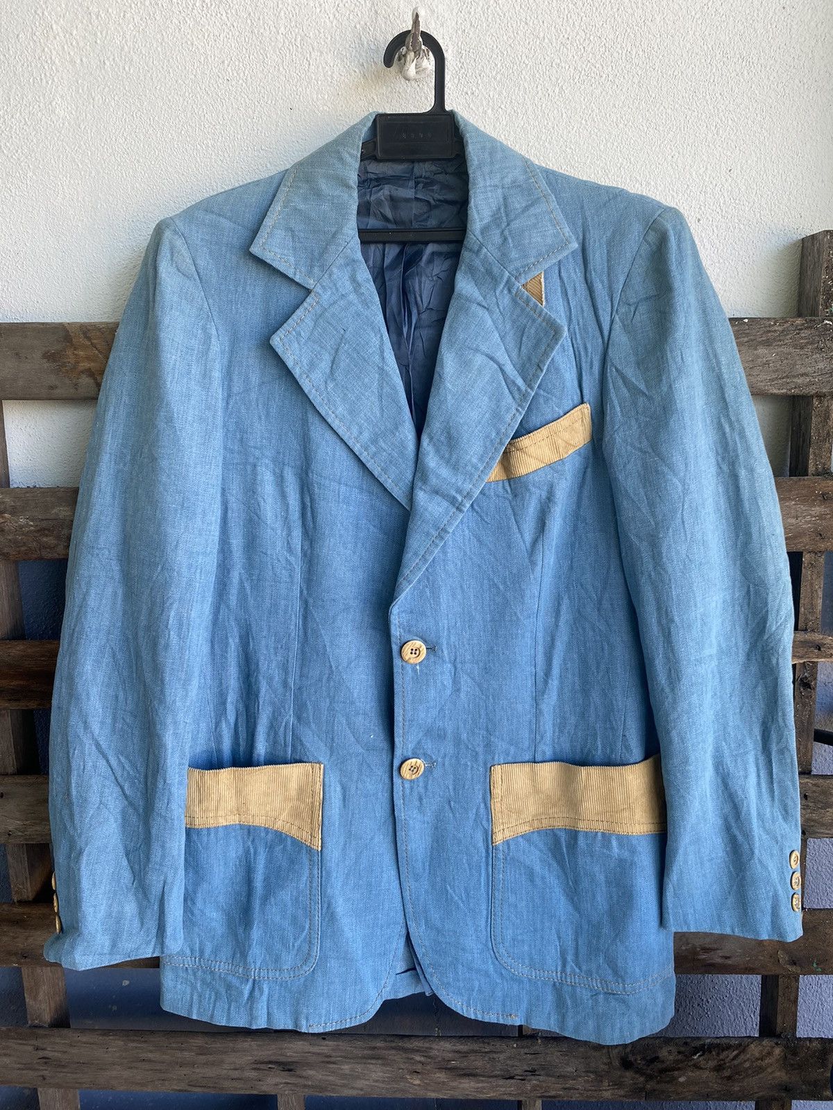 Japanese Brand Lee Wald Corduroy Liner Pocket Blazer Jacket Size US S / EU 44-46 / 1 - 1 Thumbnail