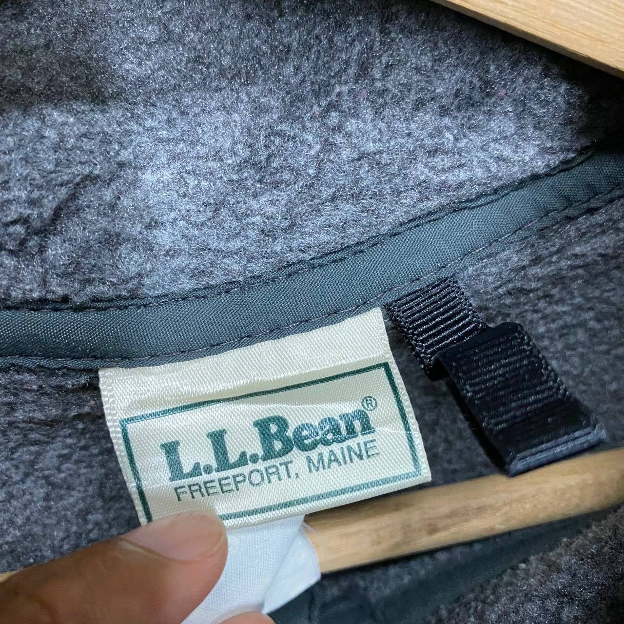 L.L. Bean × Vintage Vintage L.L.Bean Fleece Half Button Sweatshirt Size US L / EU 52-54 / 3 - 3 Thumbnail