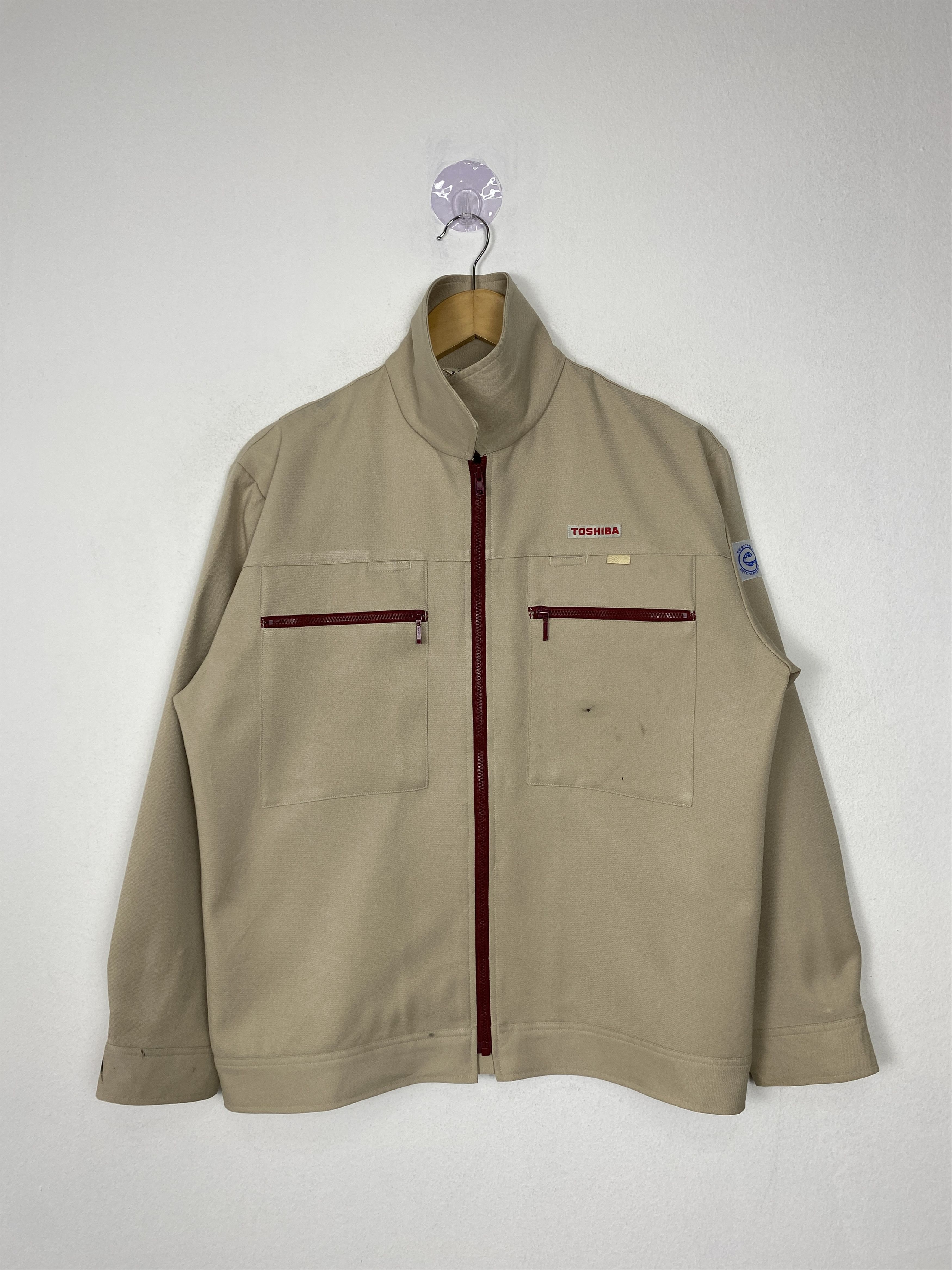 Japanese Brand Vintage Toshiba Workwear Zip Up Jacket J1498 Size US S / EU 44-46 / 1 - 1 Thumbnail