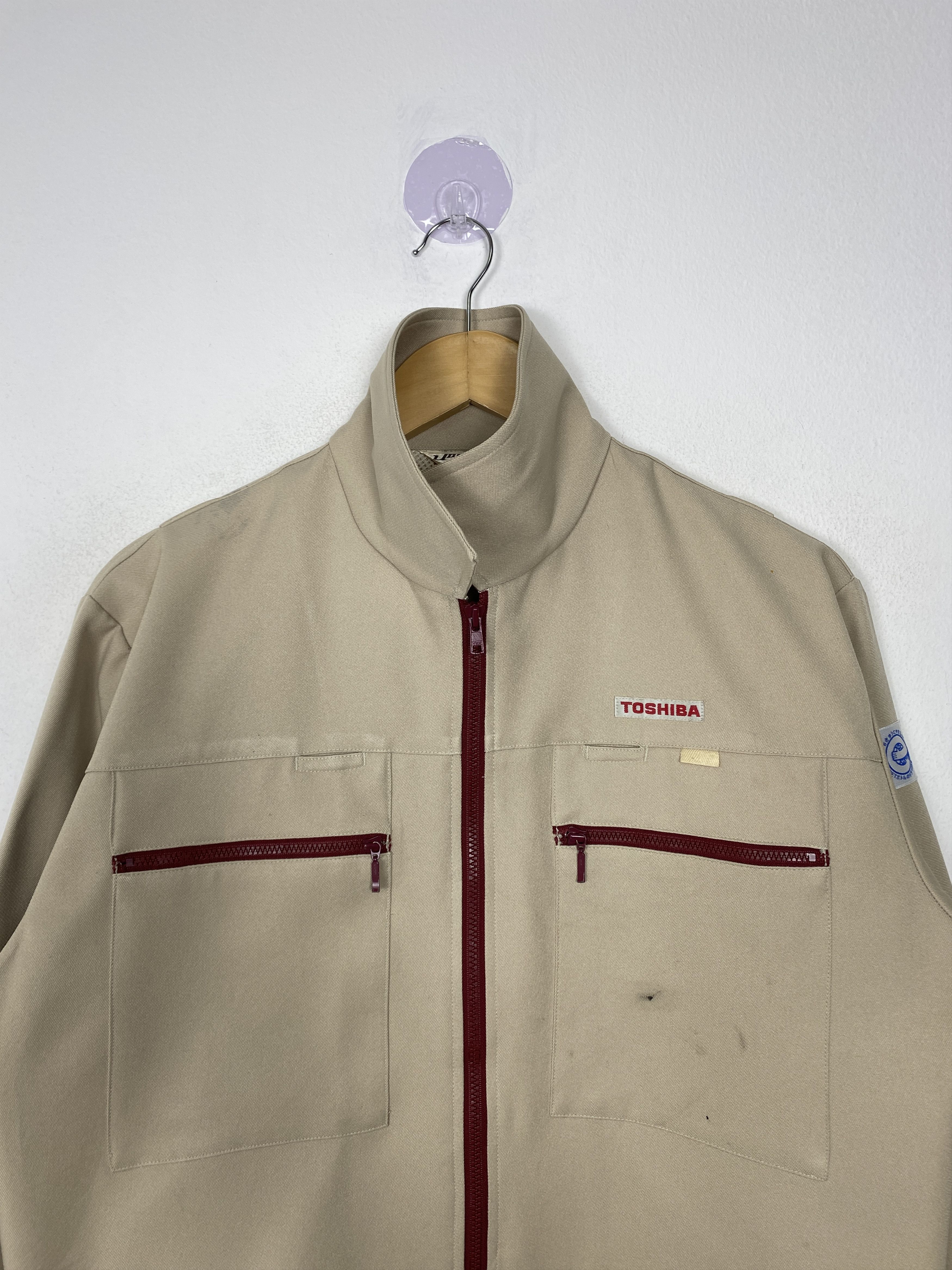 Japanese Brand Vintage Toshiba Workwear Zip Up Jacket J1498 Size US S / EU 44-46 / 1 - 2 Thumbnail