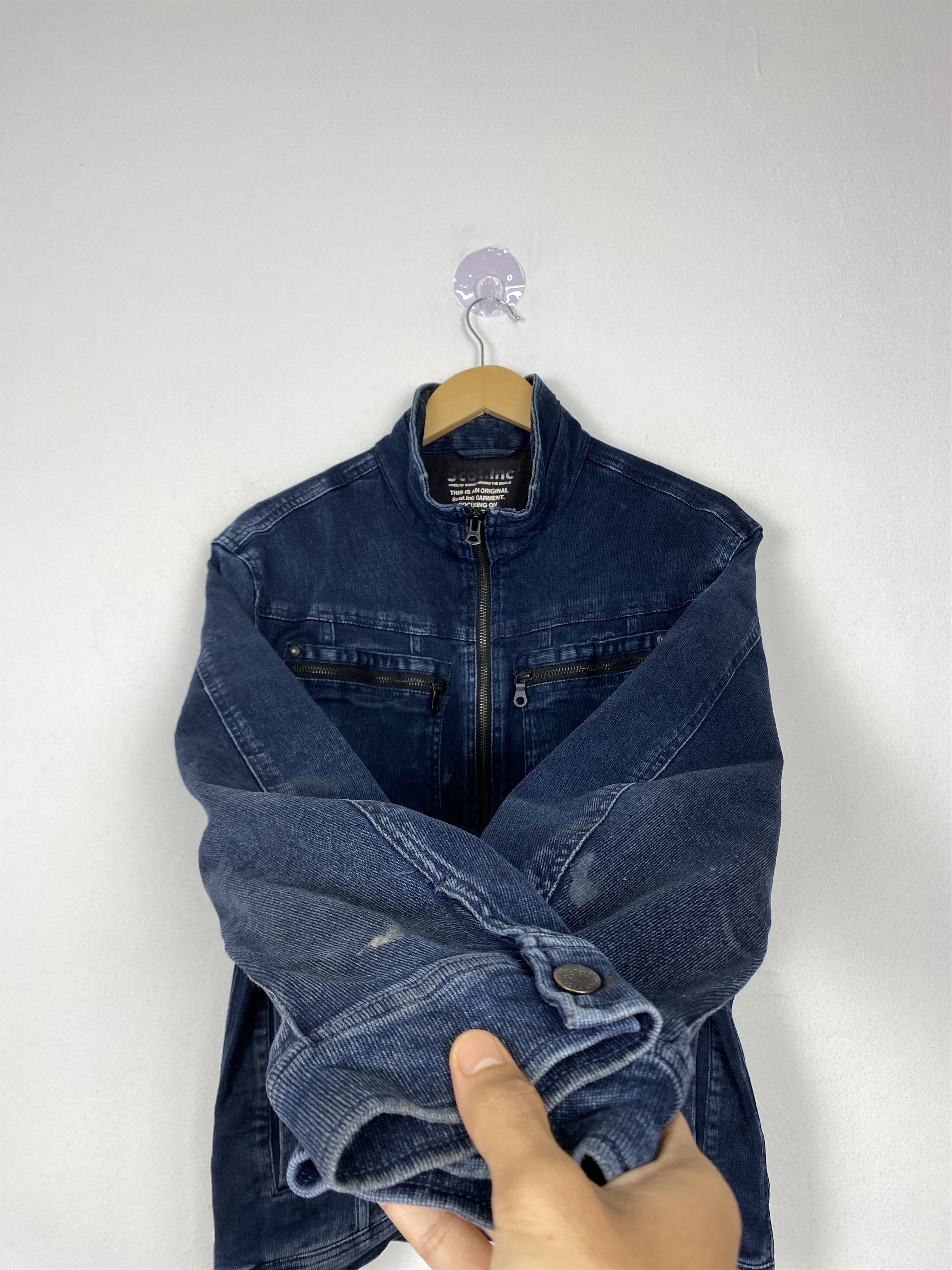 Japanese Brand Vintage Scot.Inc Zip Up Denim Jacket J1503 Size US S / EU 44-46 / 1 - 7 Thumbnail