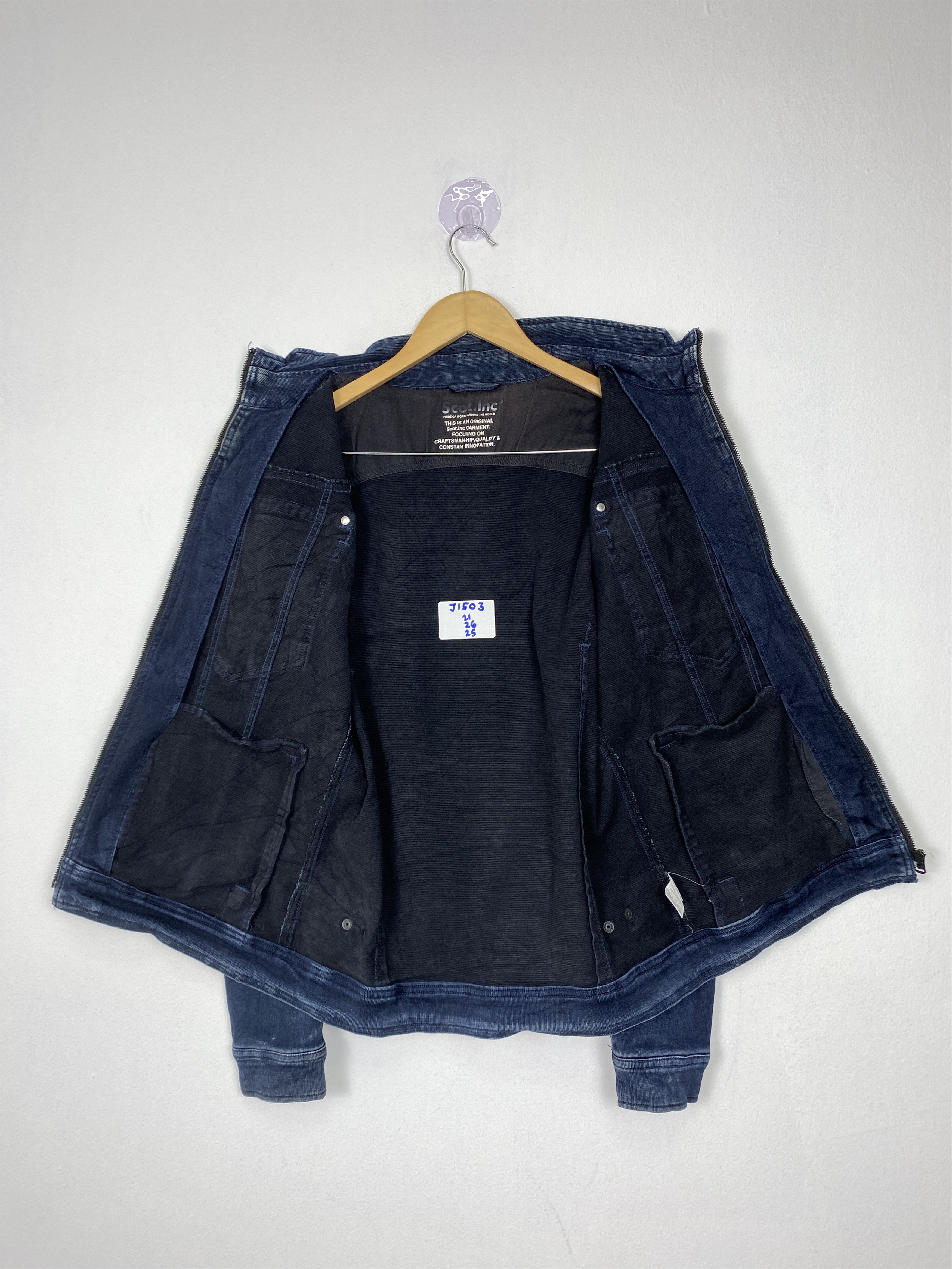 Japanese Brand Vintage Scot.Inc Zip Up Denim Jacket J1503 Size US S / EU 44-46 / 1 - 9 Thumbnail