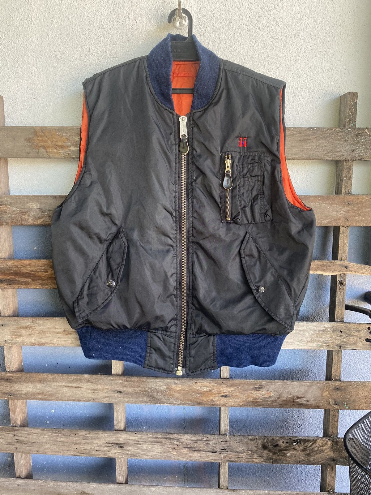 Vintage Flying Men's Intermediate type MA-1 Vest Jacket