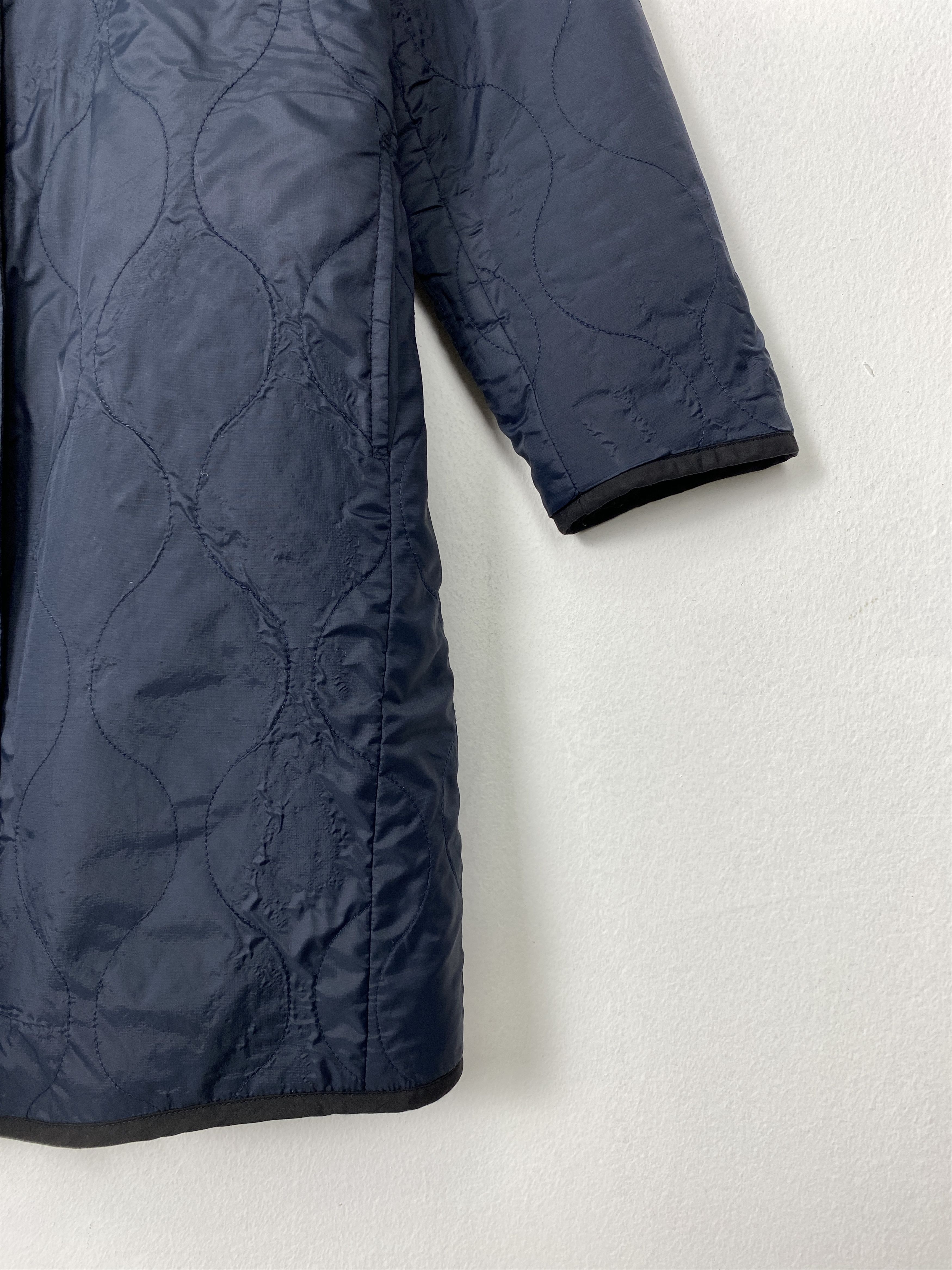 Japanese Brand Vintage Myself Quilted Sherpa Reversible Long Jacket J1504 Size S / US 4 / IT 40 - 3 Thumbnail