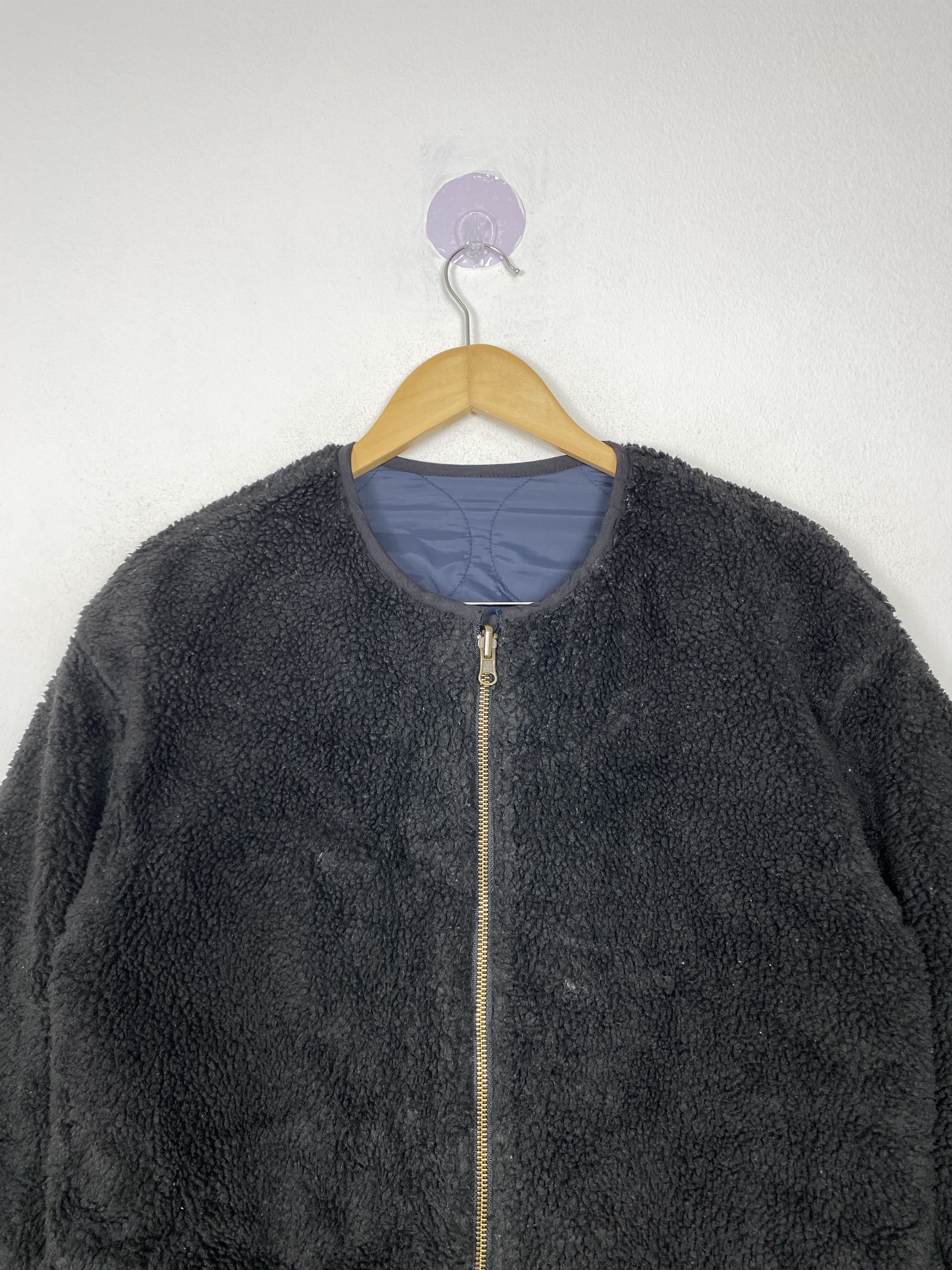 Japanese Brand Vintage Myself Quilted Sherpa Reversible Long Jacket J1504 Size S / US 4 / IT 40 - 9 Thumbnail