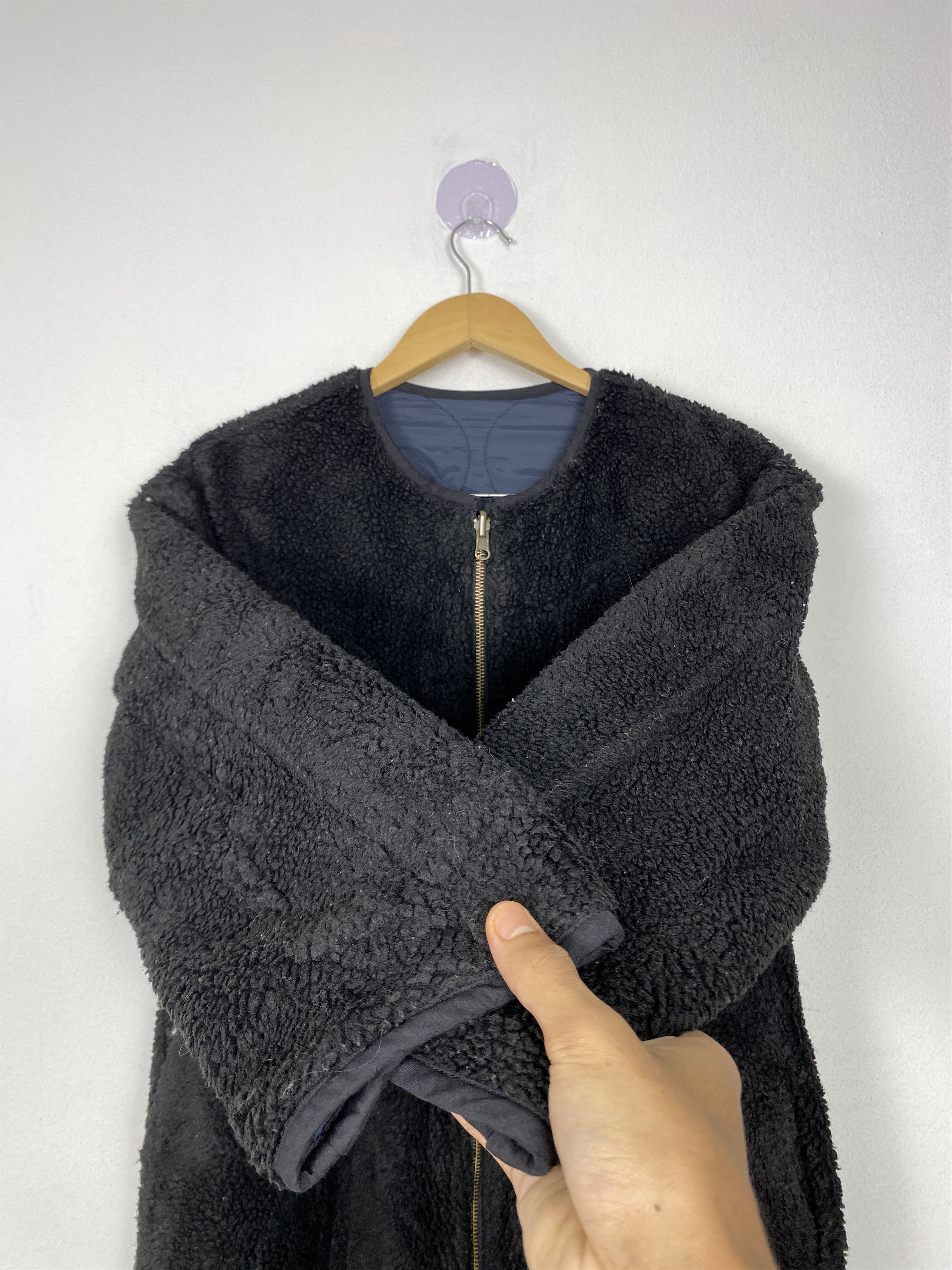 Japanese Brand Vintage Myself Quilted Sherpa Reversible Long Jacket J1504 Size S / US 4 / IT 40 - 11 Thumbnail