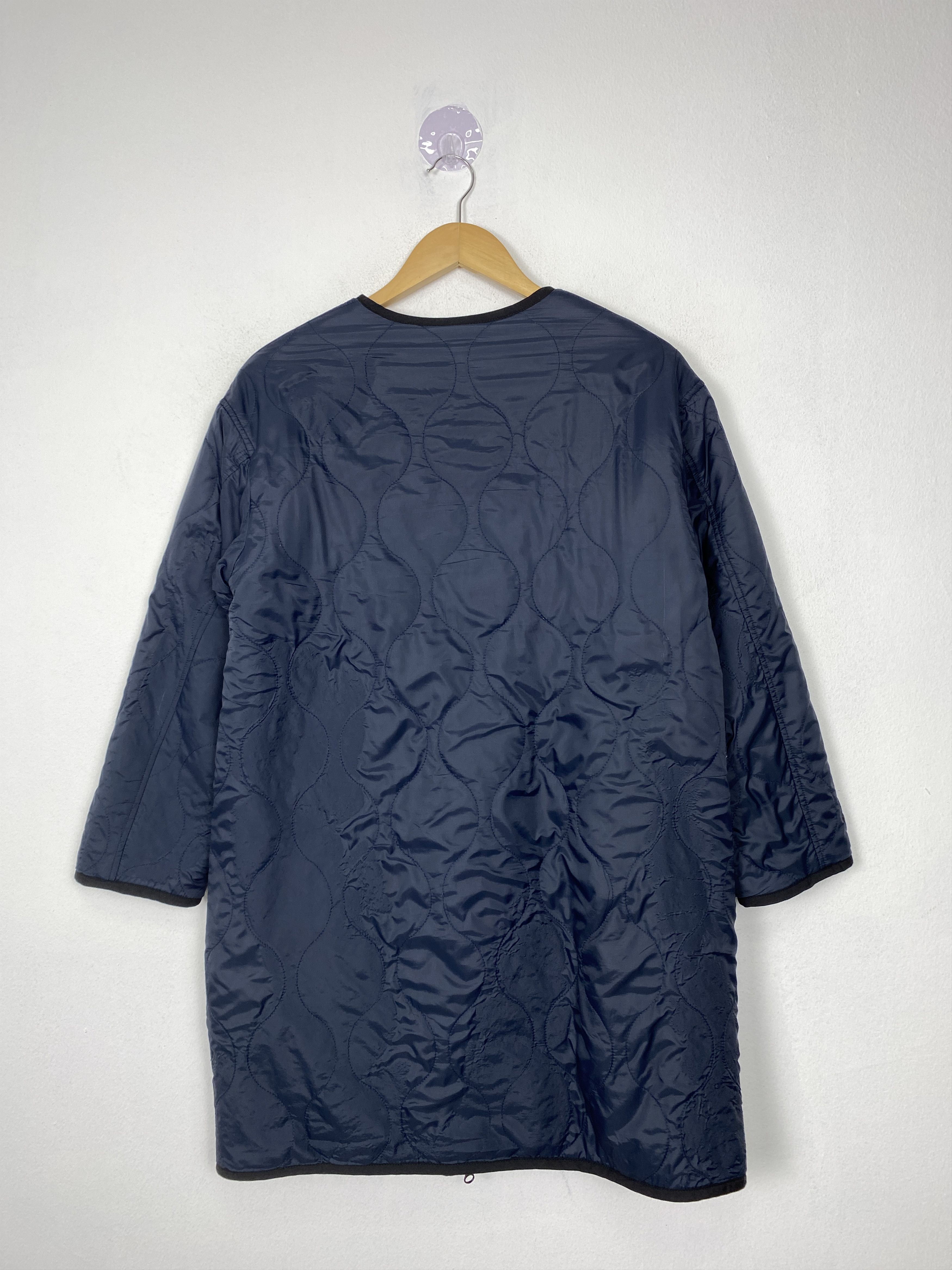 Japanese Brand Vintage Myself Quilted Sherpa Reversible Long Jacket J1504 Size S / US 4 / IT 40 - 6 Thumbnail
