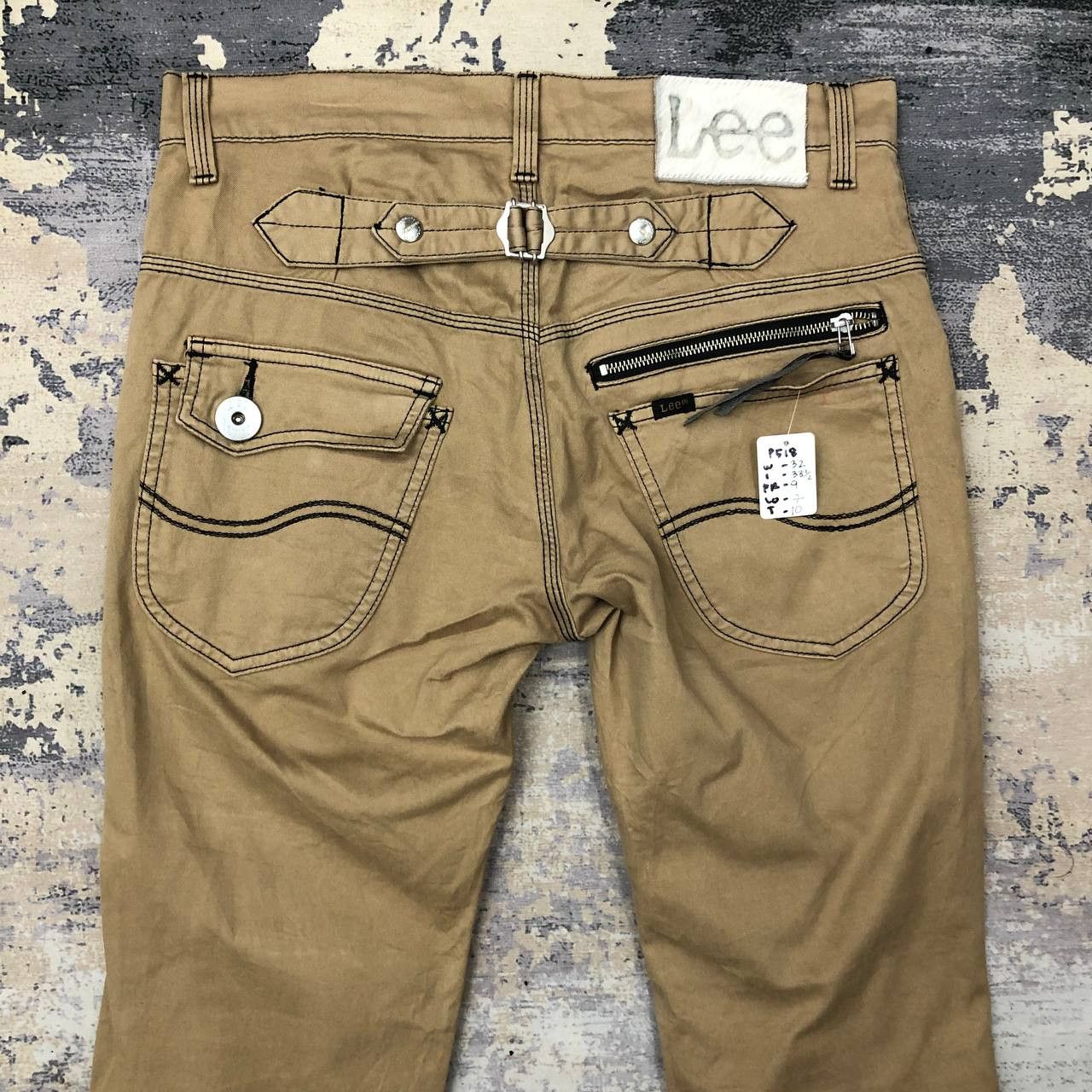 Lee P518 LEE SKINNY ZIPPER BIKER PANTS Size US 32 / EU 48 - 4 Thumbnail