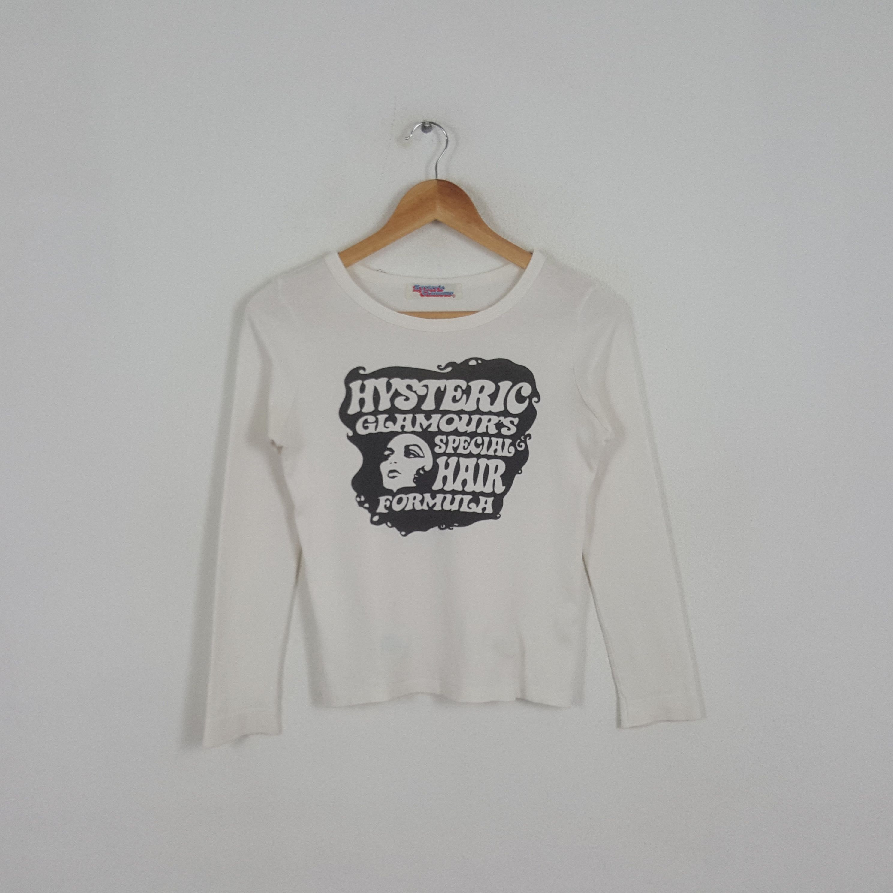 Hysteric Glamour × Japanese Brand × Vintage Vintage Hysteric Glamour Japanese Brand Long Sleeve Tshirt Size XS / US 0-2 / IT 36-38 - 1 Thumbnail