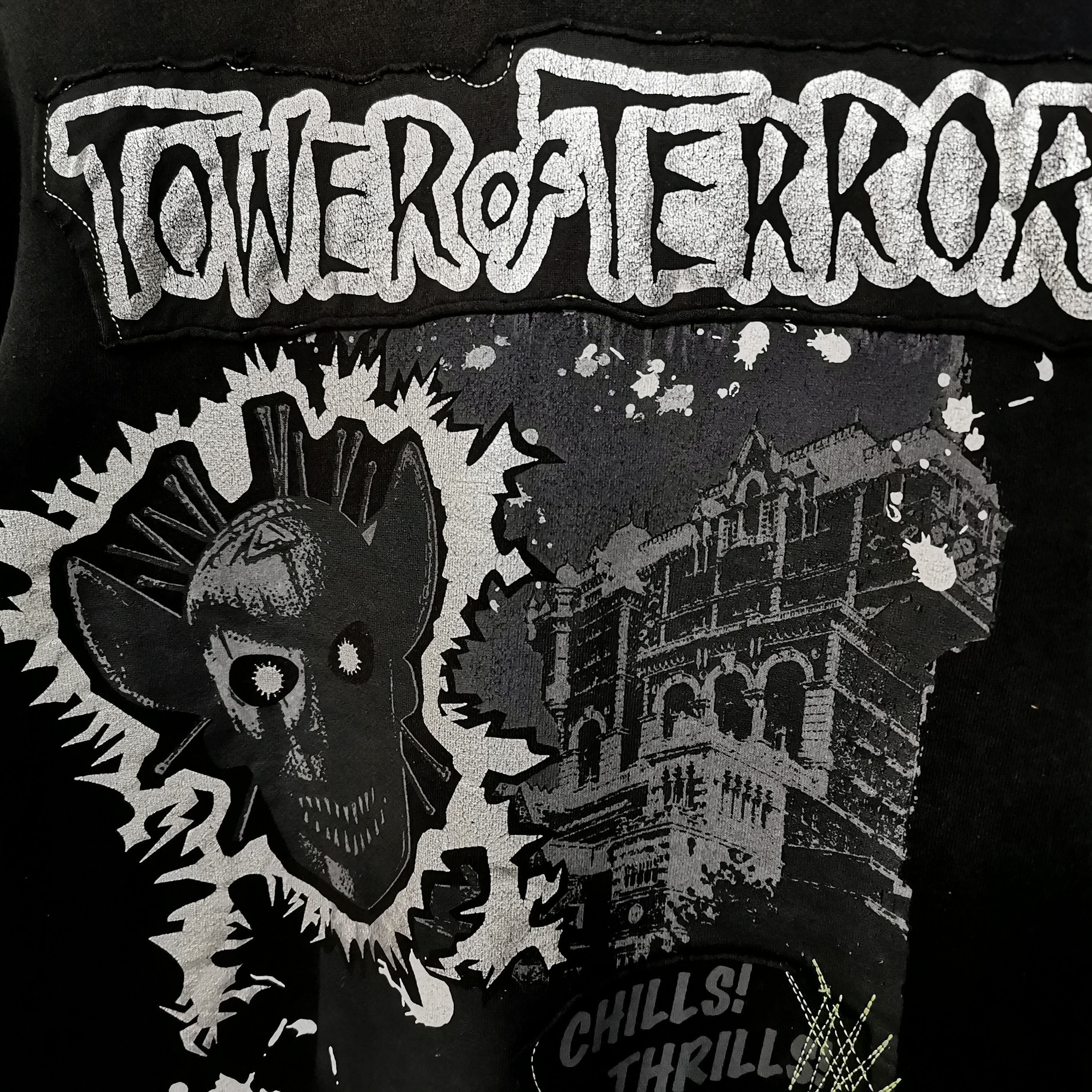 Disney Rare vintage THE TWILLIGHT ZONE TOWER OF TERROR HOODIE Size US S / EU 44-46 / 1 - 2 Thumbnail
