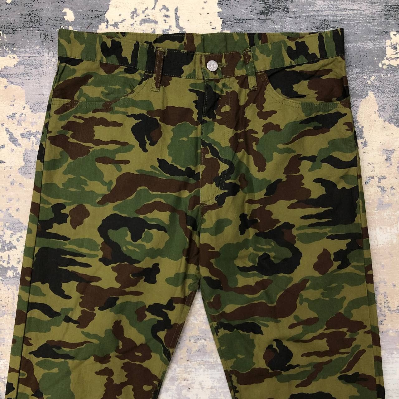 Beams Plus P512 BEAMS TOKYO RIPSTOP ARMY CAMO PANTS Size US 34 / EU 50 - 3 Thumbnail