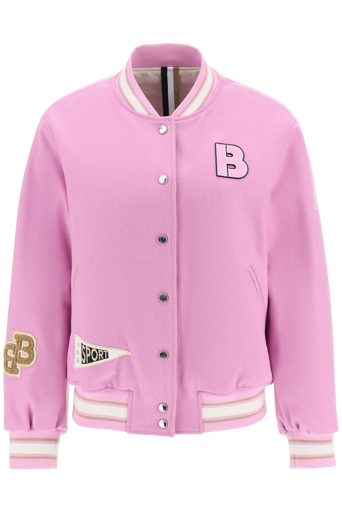 Hugo Boss Boss varsity jacket with logo patch Grailed