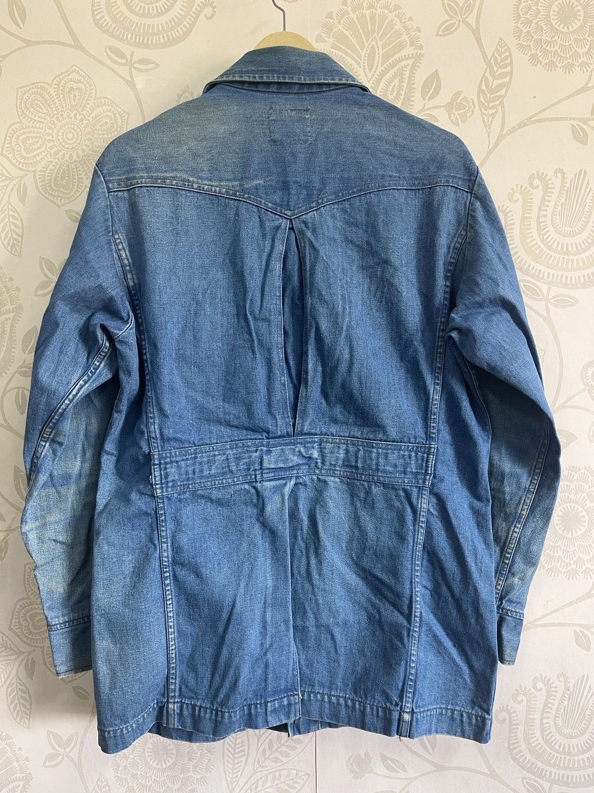 Vintage × Wrangler Vintage 1990 Workwear Wrangler Chore Denim Jacket Japan Size US L / EU 52-54 / 3 - 23 Thumbnail