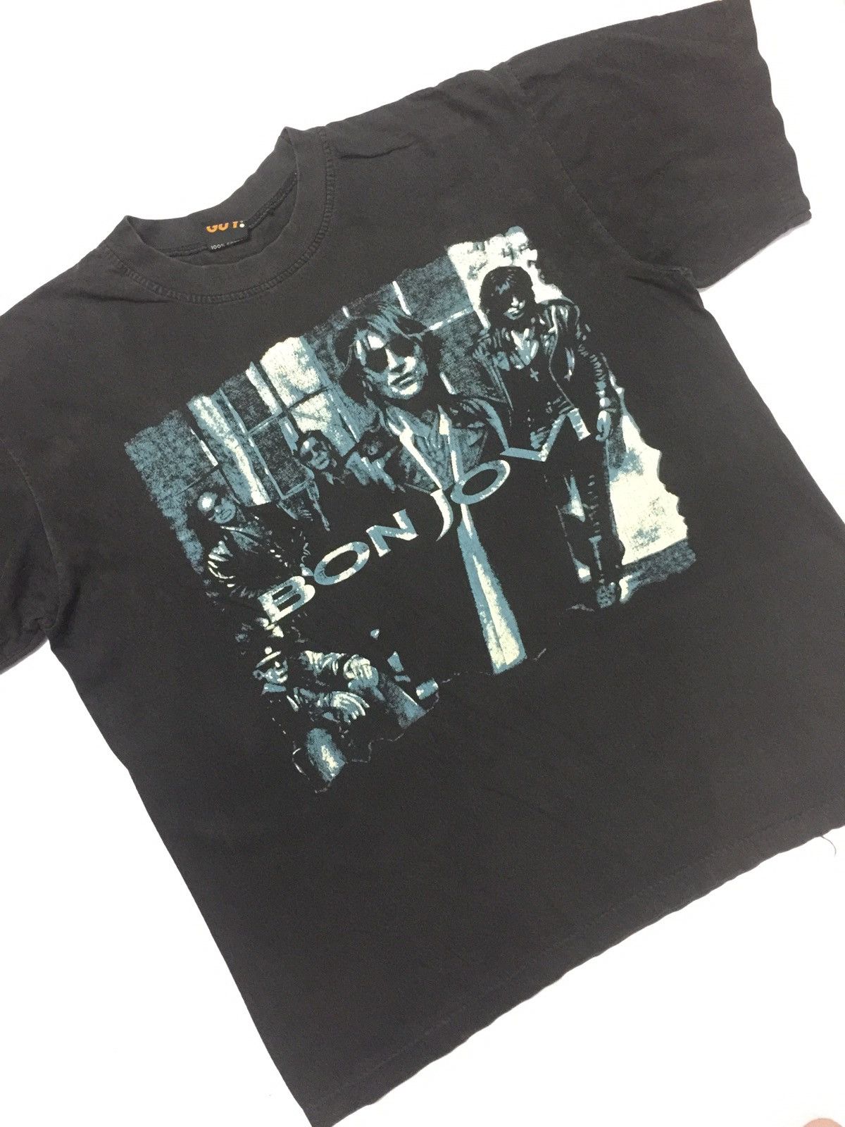 Band Tees × Bon Jovi × Vintage RARE VINTAGE BOOTLEG BON JOVI LINEUP ROCK T-SHIRT Size US L / EU 52-54 / 3 - 3 Thumbnail