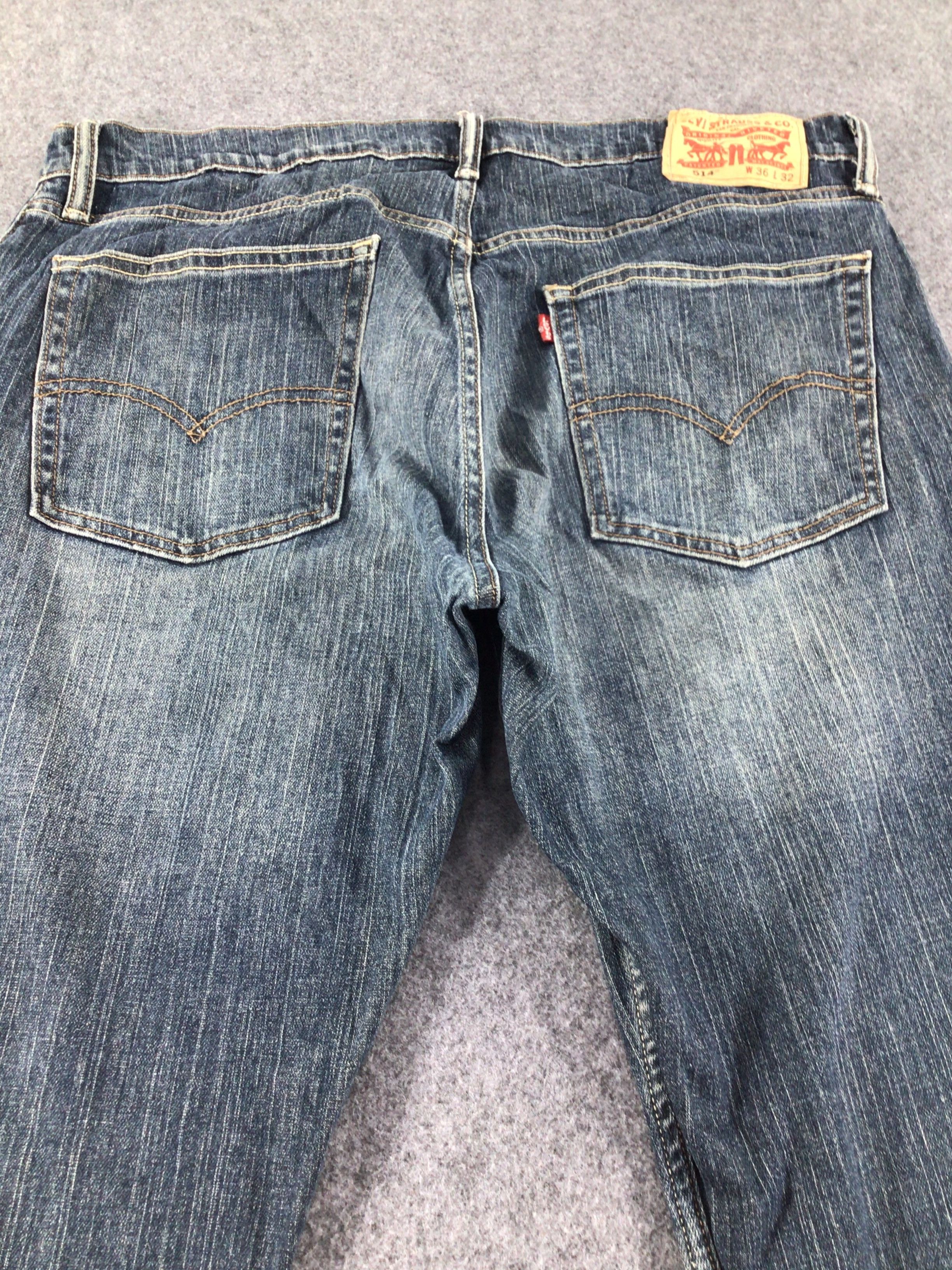 Levi's Vintage Levis 514 Jeans Dark Wash Denim KJ03 Size US 36 / EU 52 - 4 Thumbnail