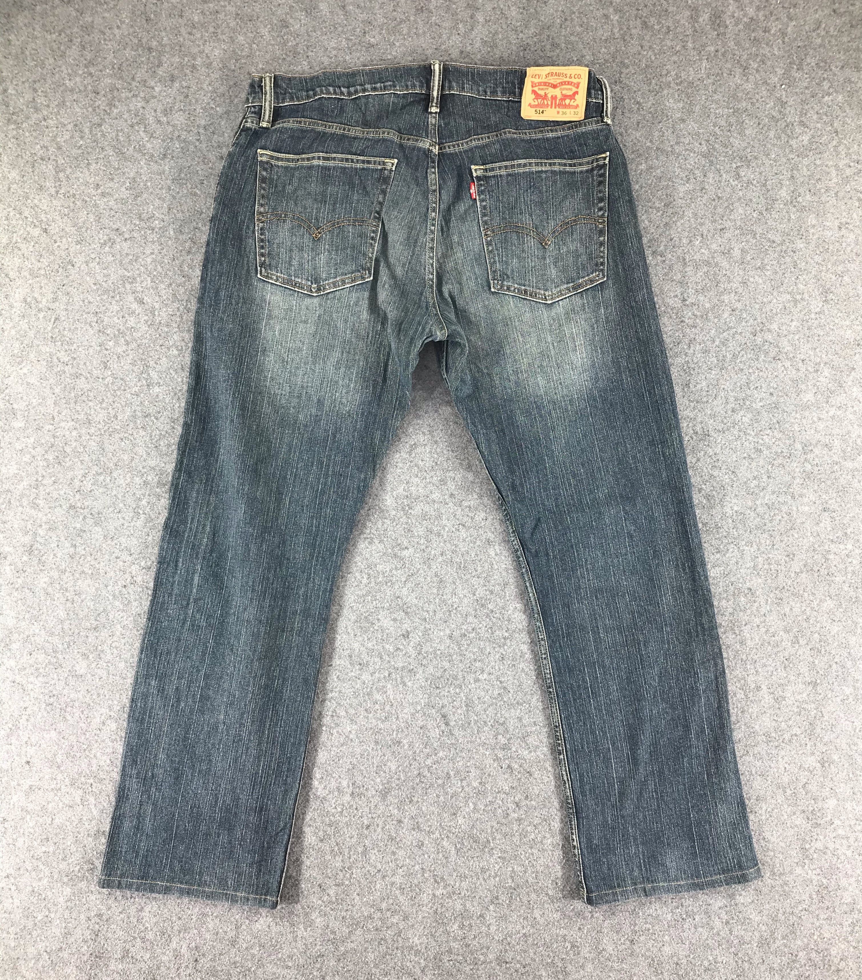 Levi's Vintage Levis 514 Jeans Dark Wash Denim KJ03 Size US 36 / EU 52 - 2 Thumbnail