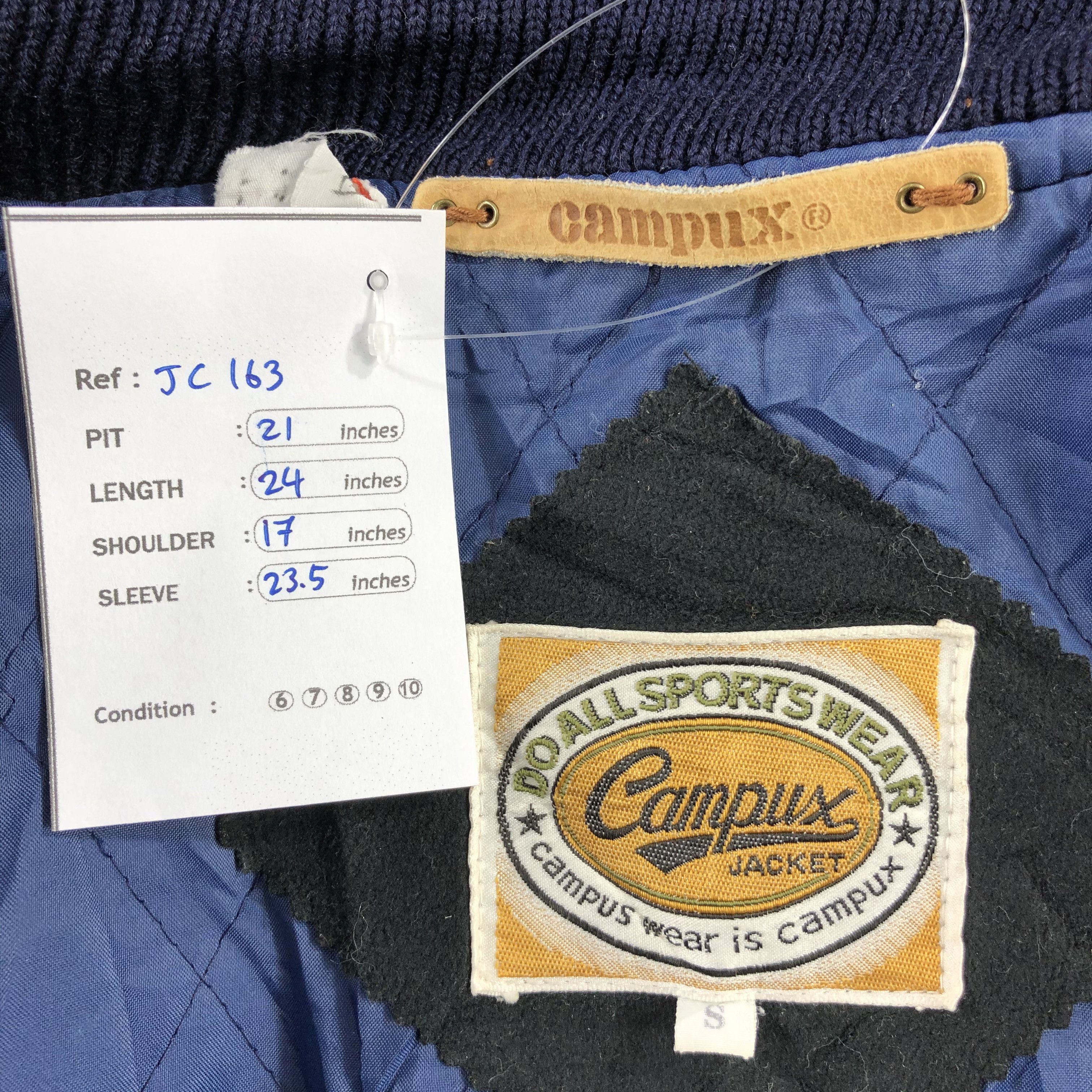 Japanese Brand Vintage 90s College Sportwear Varsity Jacket JC163 Size US S / EU 44-46 / 1 - 7 Thumbnail